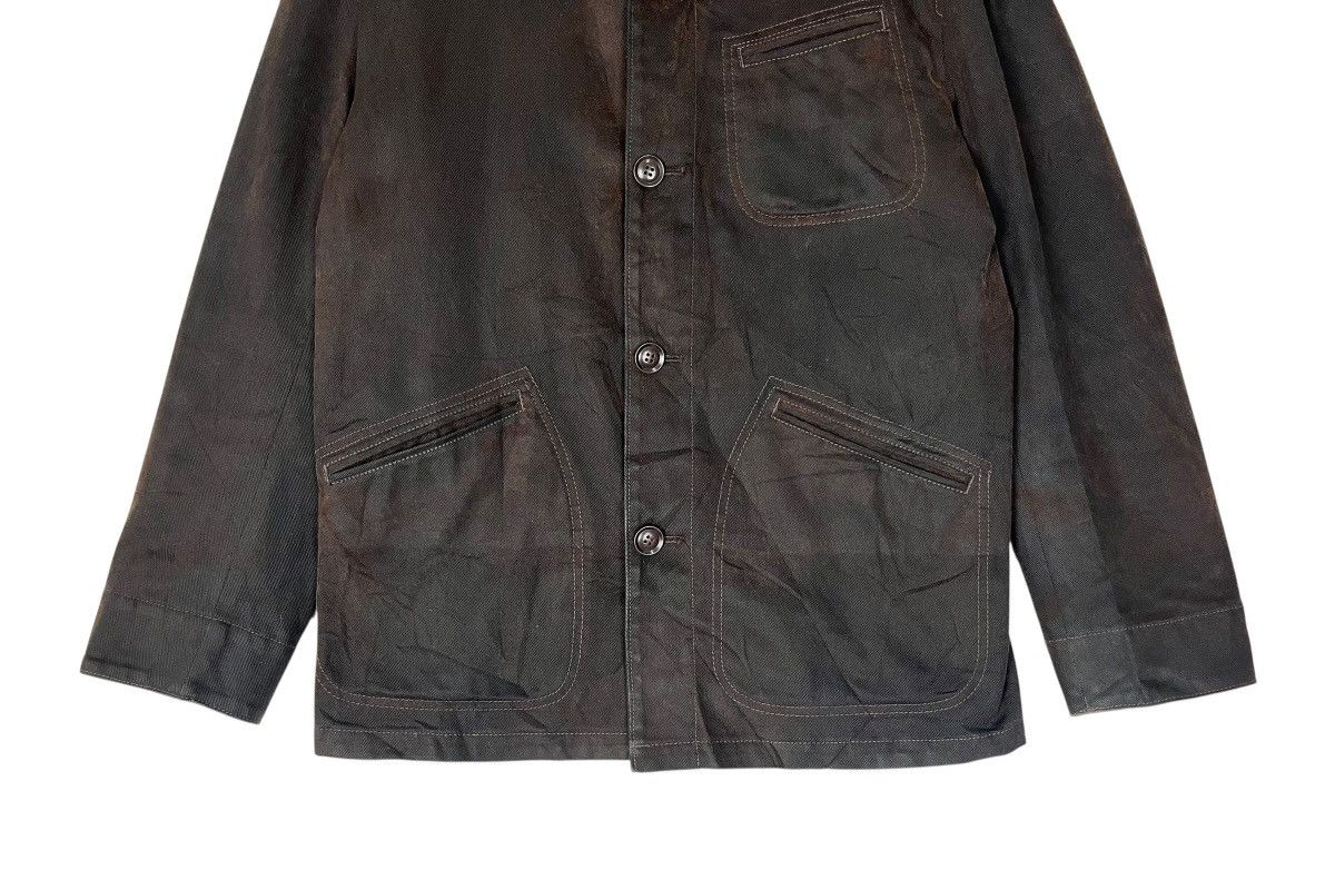 Japanese Brand Blue Tornado Wax Cotton Button Jacket Size US L / EU 52-54 / 3 - 5 Thumbnail