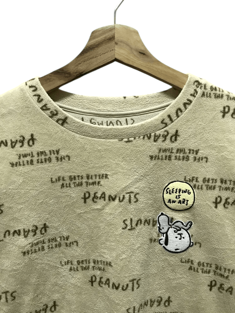 Peanuts Uniqlo X Yu Nagaba X Peanuts Fullprint Fleece Sweatshirts Size M / US 6-8 / IT 42-44 - 3 Thumbnail