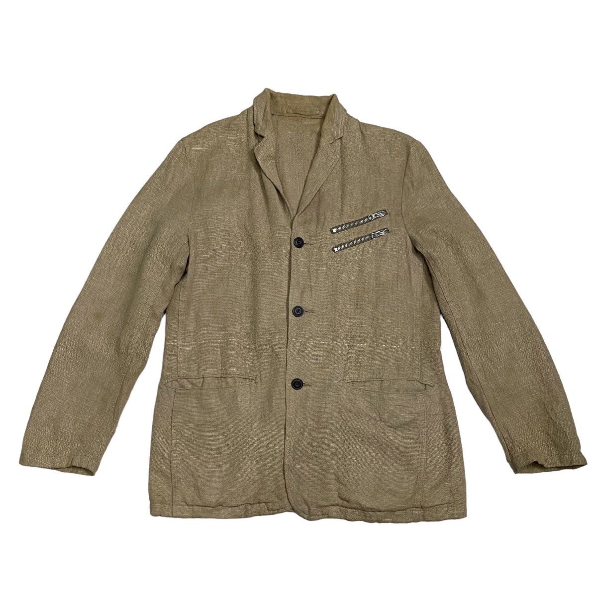 Japanese Brand × PPFM × Vintage PPFM linen punk style blazer coat Size 36R - 5 Thumbnail