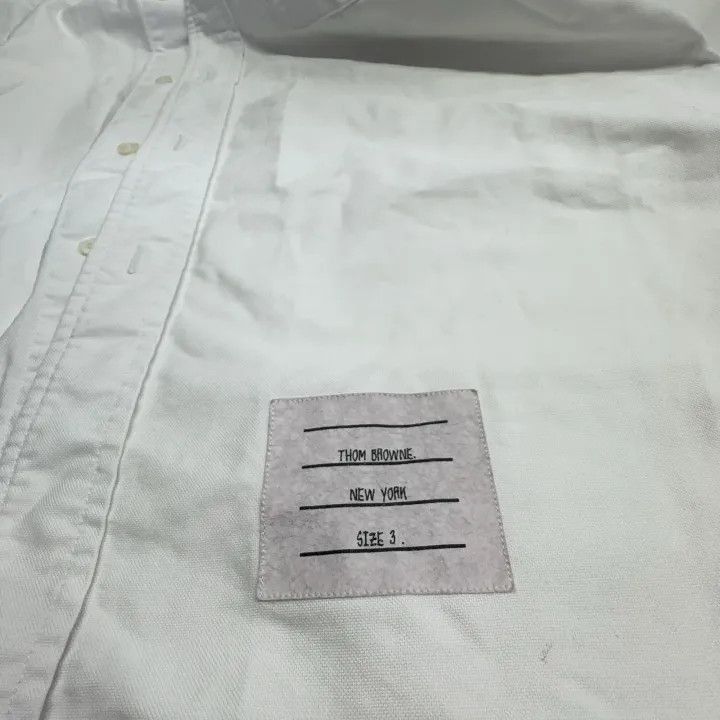 Thom Browne Thom Browne Classic Long Sleeve Oxford Shirt -2507 Size US M / EU 48-50 / 2 - 3 Thumbnail