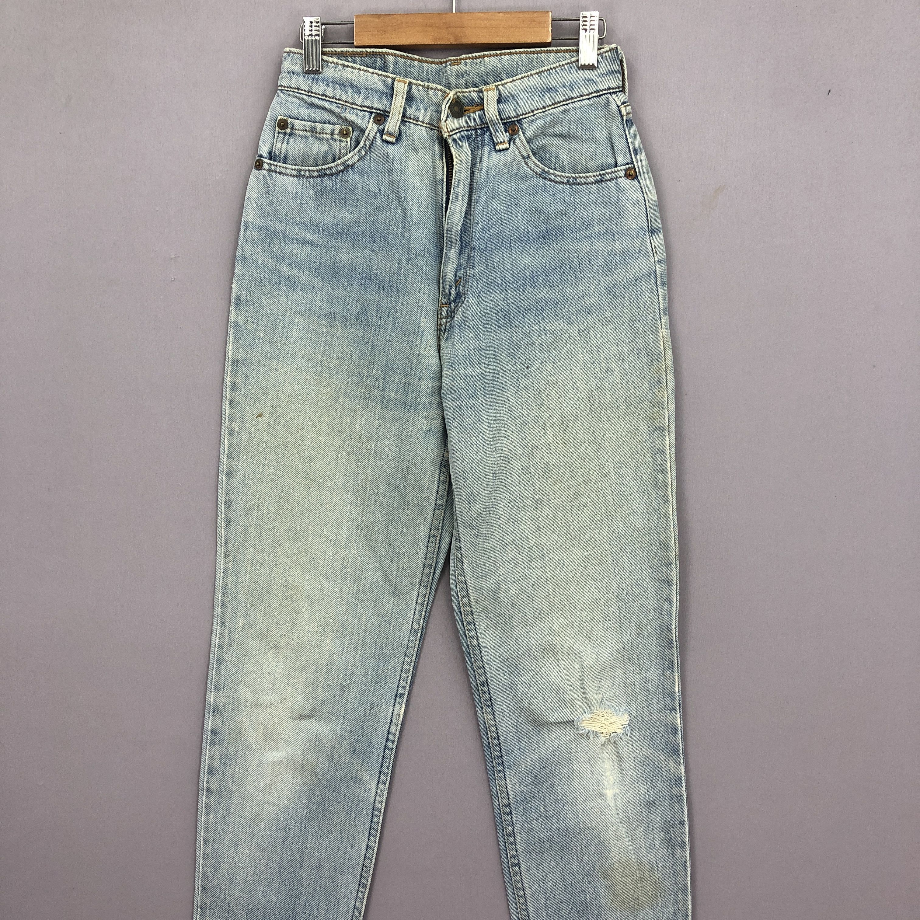Levi's Vintage Levis Stonewash Jeans 90s Levi's Faded Denim BS45657 Size 24" / US 00 / IT 34 - 3 Thumbnail