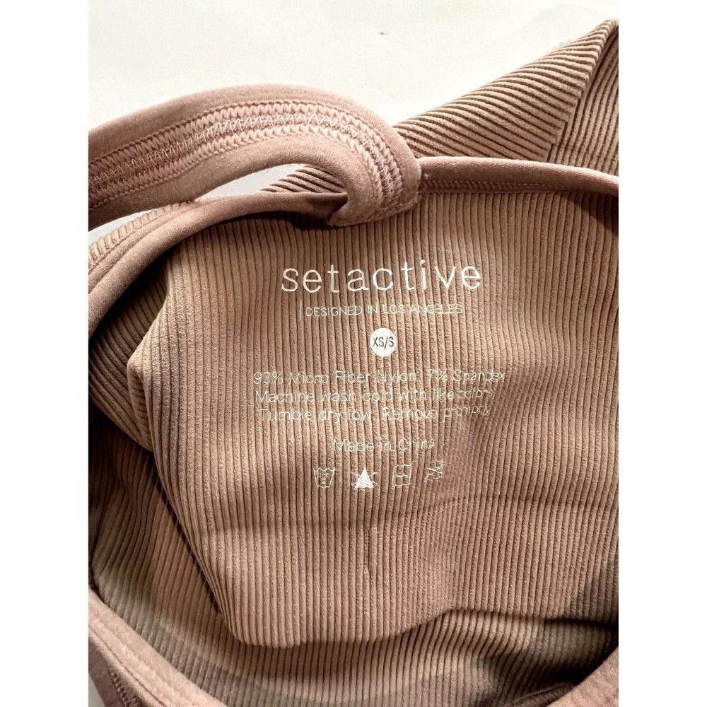 Designer SET Active x Revolve Ribbed V Sports Bra Size ONE SIZE - 4 Thumbnail
