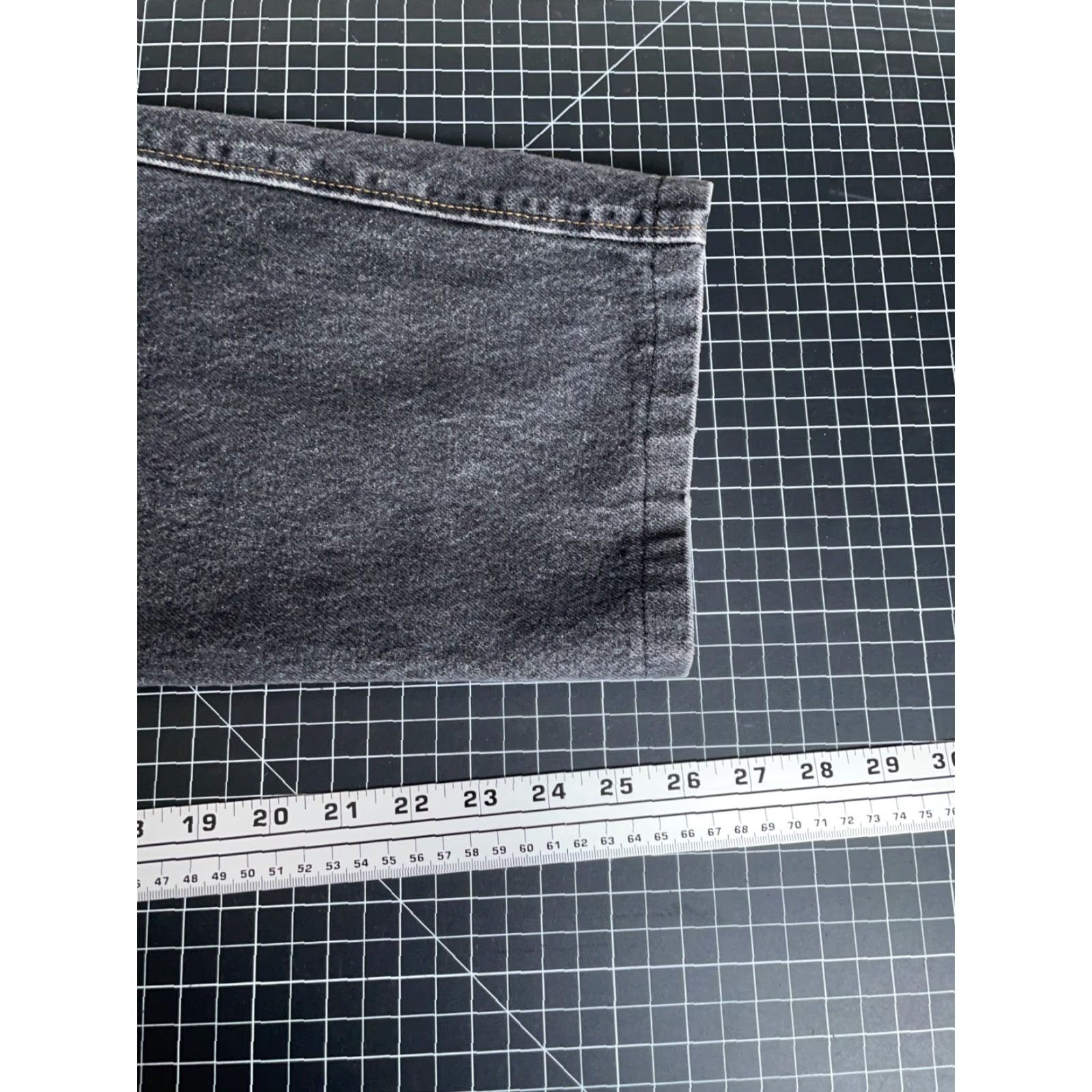 Denime VINTAGE FHE Jeans Men Baggy Fit 40 x 26 Black Denim German Made Dual Zipper 5-Pocket Hip Hop Baggy Mens Jeans Size US 40 / EU 56 - 6 Thumbnail