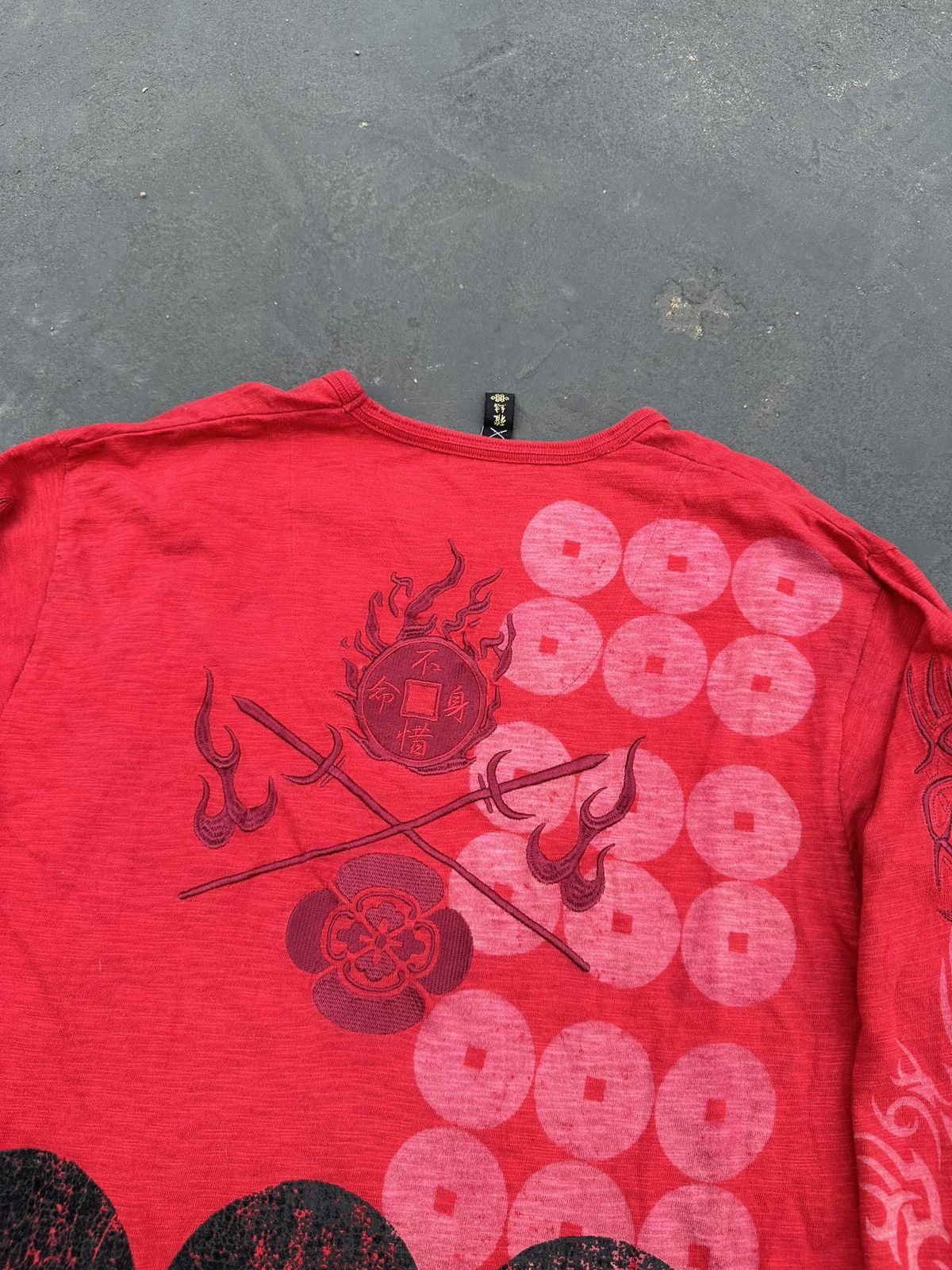 Japanese Brand Embroidery Japanese Traditional Sukajan Longsleeve Bondage Size US L / EU 52-54 / 3 - 10 Thumbnail