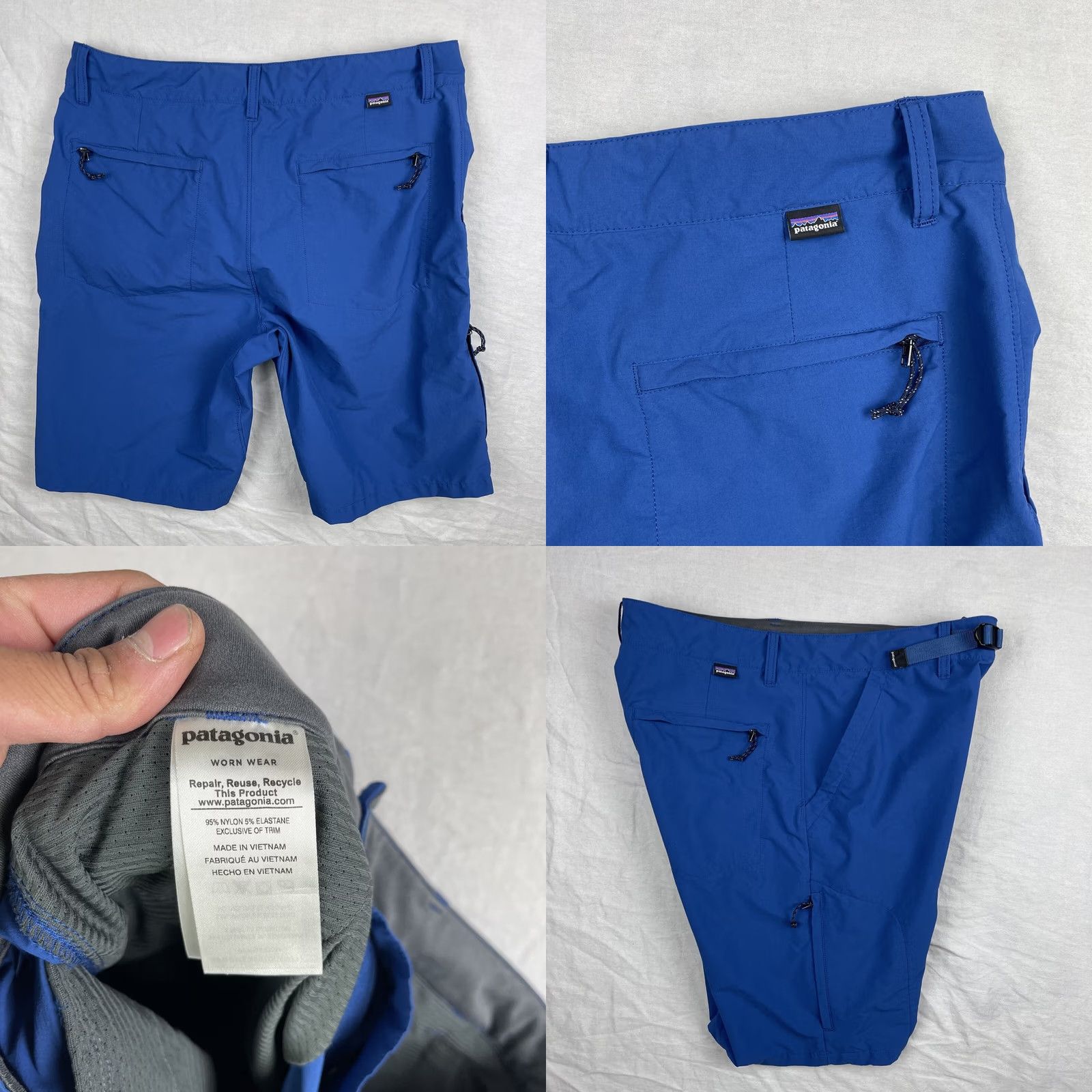 Patagonia Patagonia Shorts Mens 34 Stonycroft Zip Fly Belted Outdoor Worn Wear Adult Blue Size US 34 / EU 50 - 8 Thumbnail