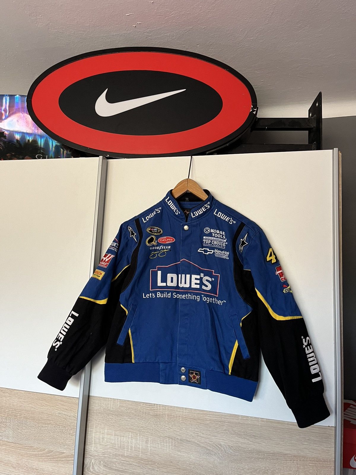 NASCAR Vintage 00’s JH Design Jimmie Johnson Nascar Jacket Racing Size XS / US 0-2 / IT 36-38 - 1 Thumbnail