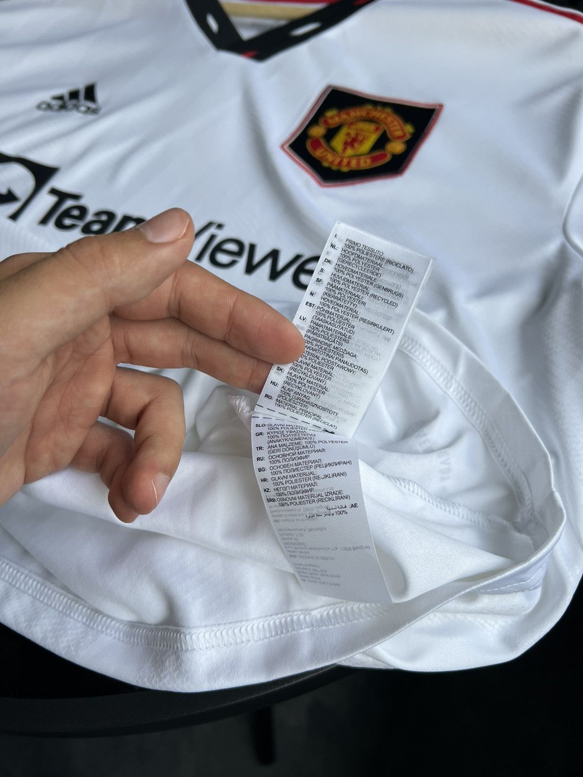 Adidas Man United 22/23 Away Shirt XL Adidas TeamViewer White Size US XL / EU 56 / 4 - 20 Thumbnail