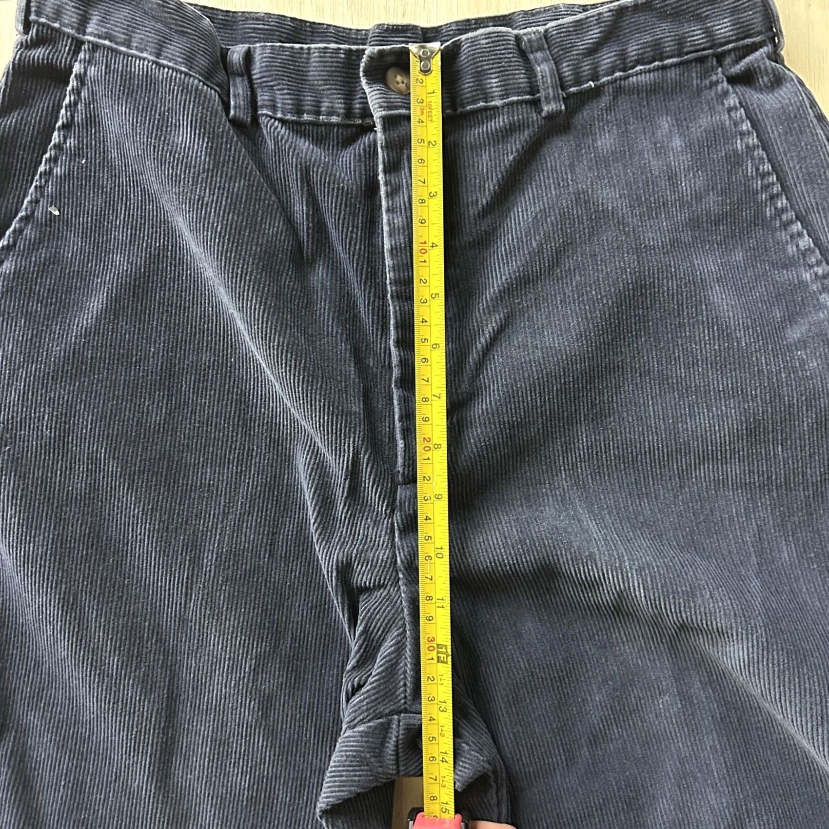 Haggar Haggar Pants Mens 34x32 Blue Corduroy Chino Regular Fit Straight Leg Casual Size US 34 / EU 50 - 7 Thumbnail