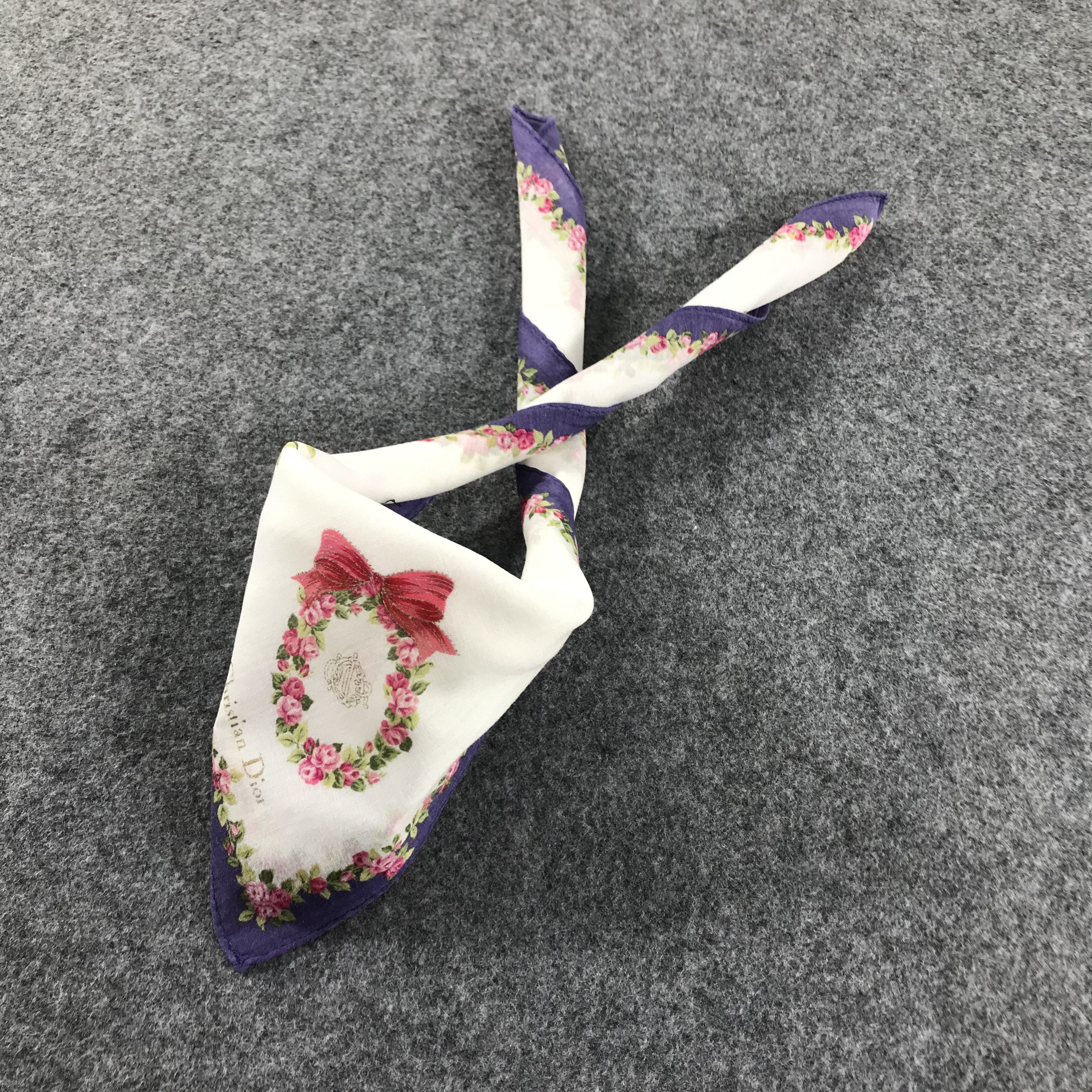 Christian Dior Monsieur Christian Dior Handkerchief Neckerchief Bandana H374 Size ONE SIZE - 3 Thumbnail