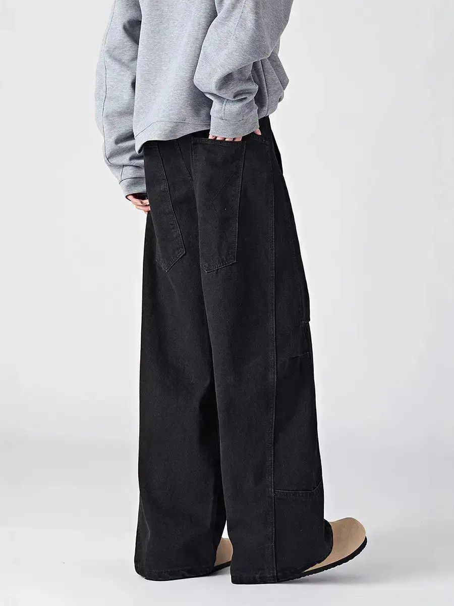 Japanese Brand Retro loose casual patchwork jeans Size US 32 / EU 48 - 3 Thumbnail