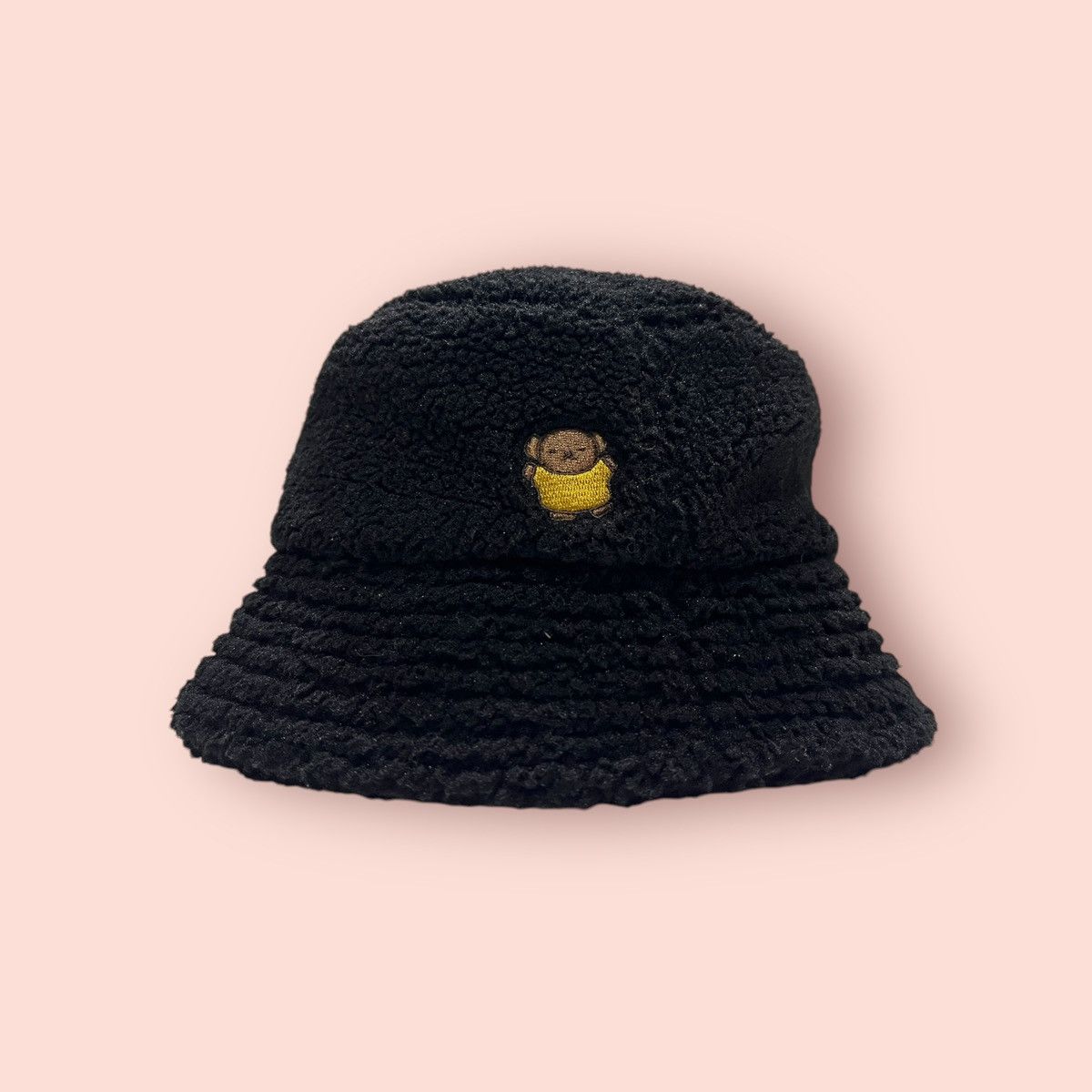 Anime × Cartoon Network × Japanese Brand RARE MIFFY BEAR SHERPA FLEECE BLACK BUCKET HAT Size ONE SIZE - 6 Thumbnail