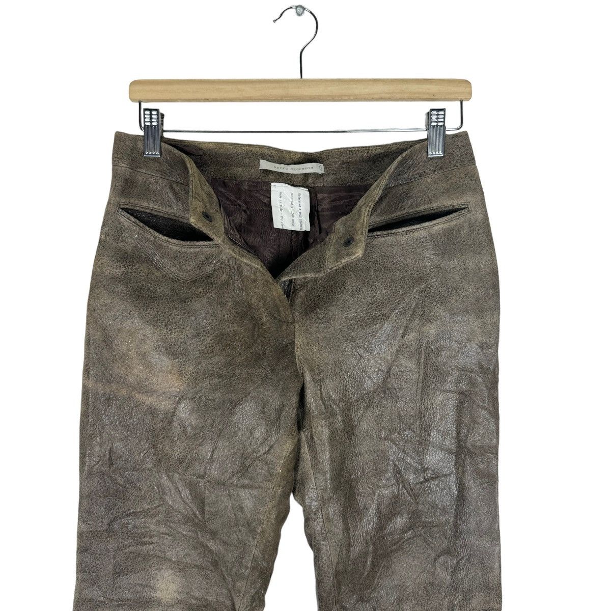 Ruffo Research 🔥RUFFO RESEARCH LEATHER FW2000 TROUSER PANTS Size 30" / US 8 / IT 44 - 10 Thumbnail
