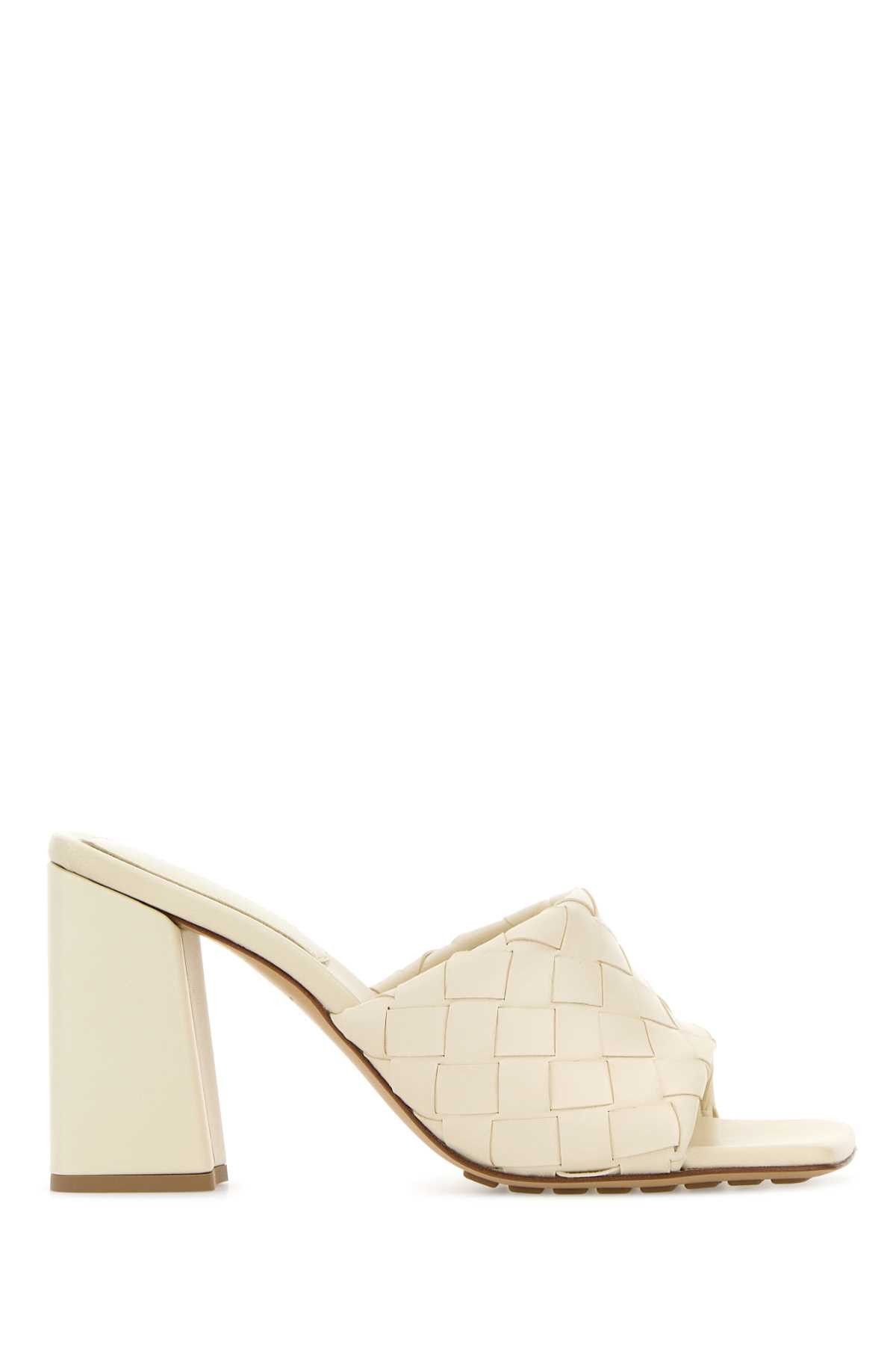 Bottega Veneta Ivory Nappa Leather Parco Mules Size US 11 / IT 41 - 1 Thumbnail