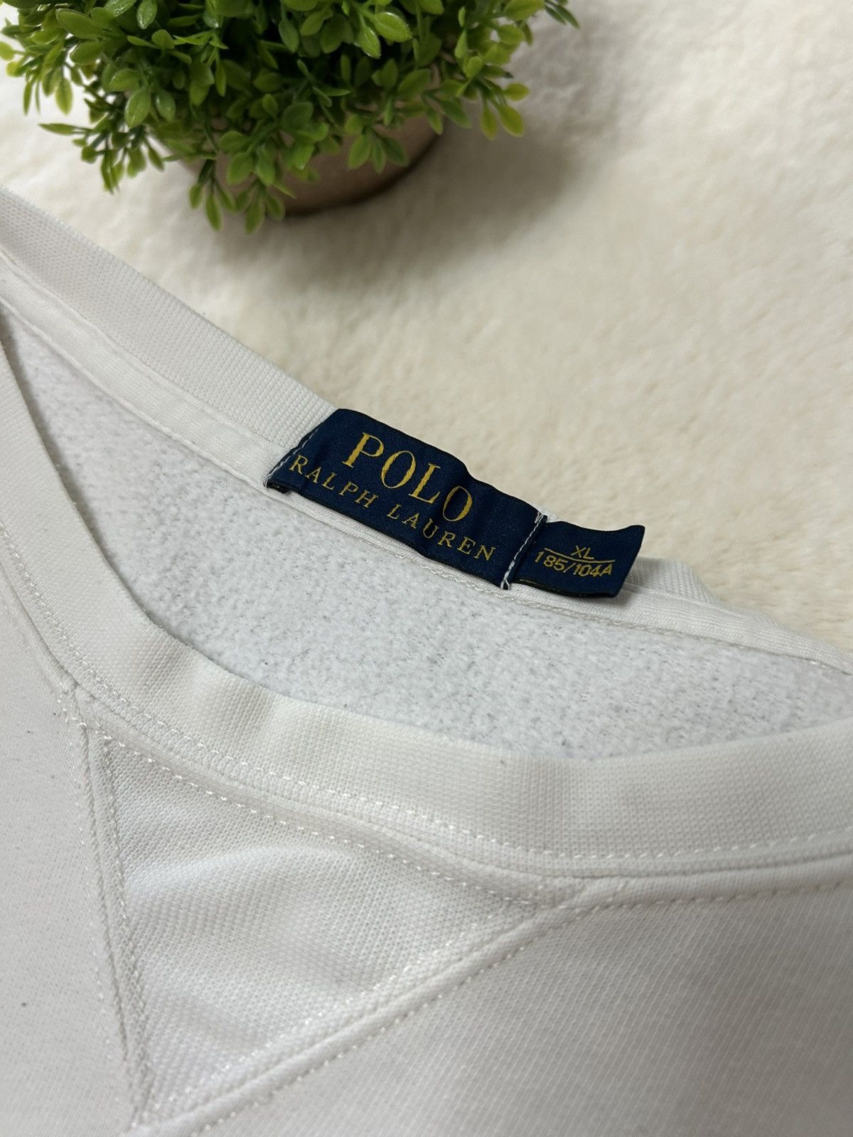 Ralph Lauren 👕 Ralph Lauren White Sweatshirt Size US XL / EU 56 / 4 - 6 Thumbnail
