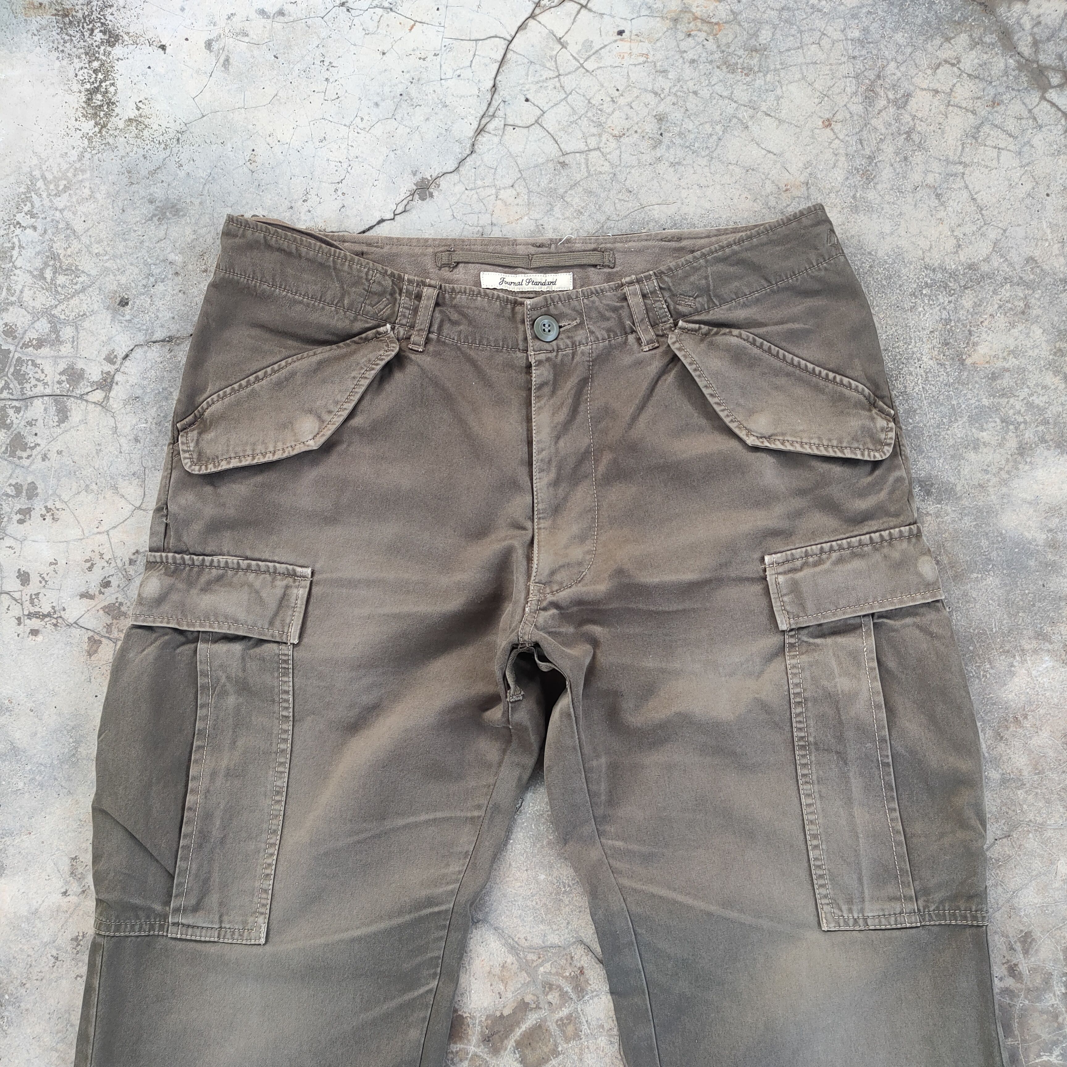 Journal Standard VINTAGE JOURNAL FADED BROWN CARGO PANTS Size US 32 / EU 48 - 3 Thumbnail