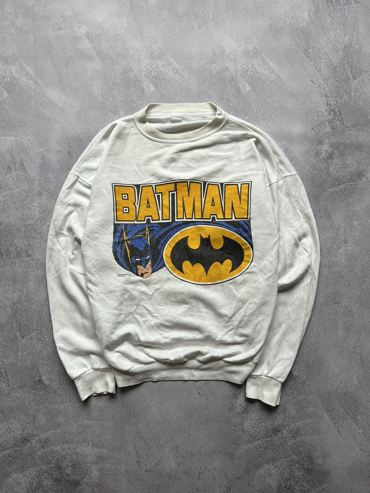 DC Comics × Vintage Vintage DC Comics Inc. 80s 90s Batman Logo Sweatshirt Size US S / EU 44-46 / 1 - 1 Thumbnail