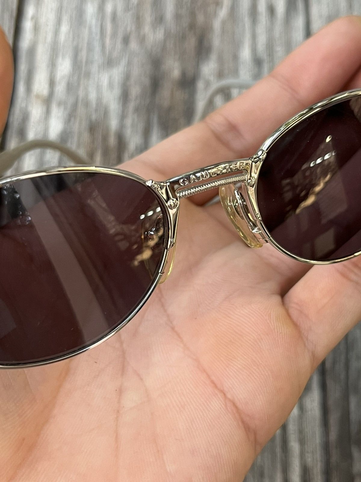 Jean Paul Gaultier Rare 90s JPG Oval Sunglasses Size ONE SIZE - 6 Thumbnail