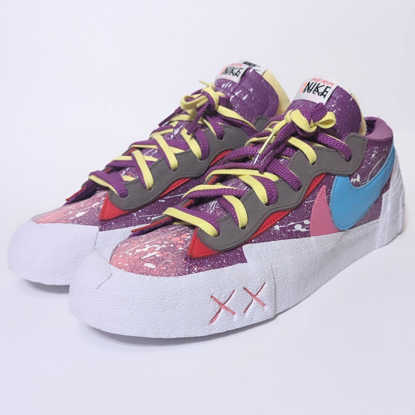 Custom Painted Nike Blazer Low x Sacai x Kaws