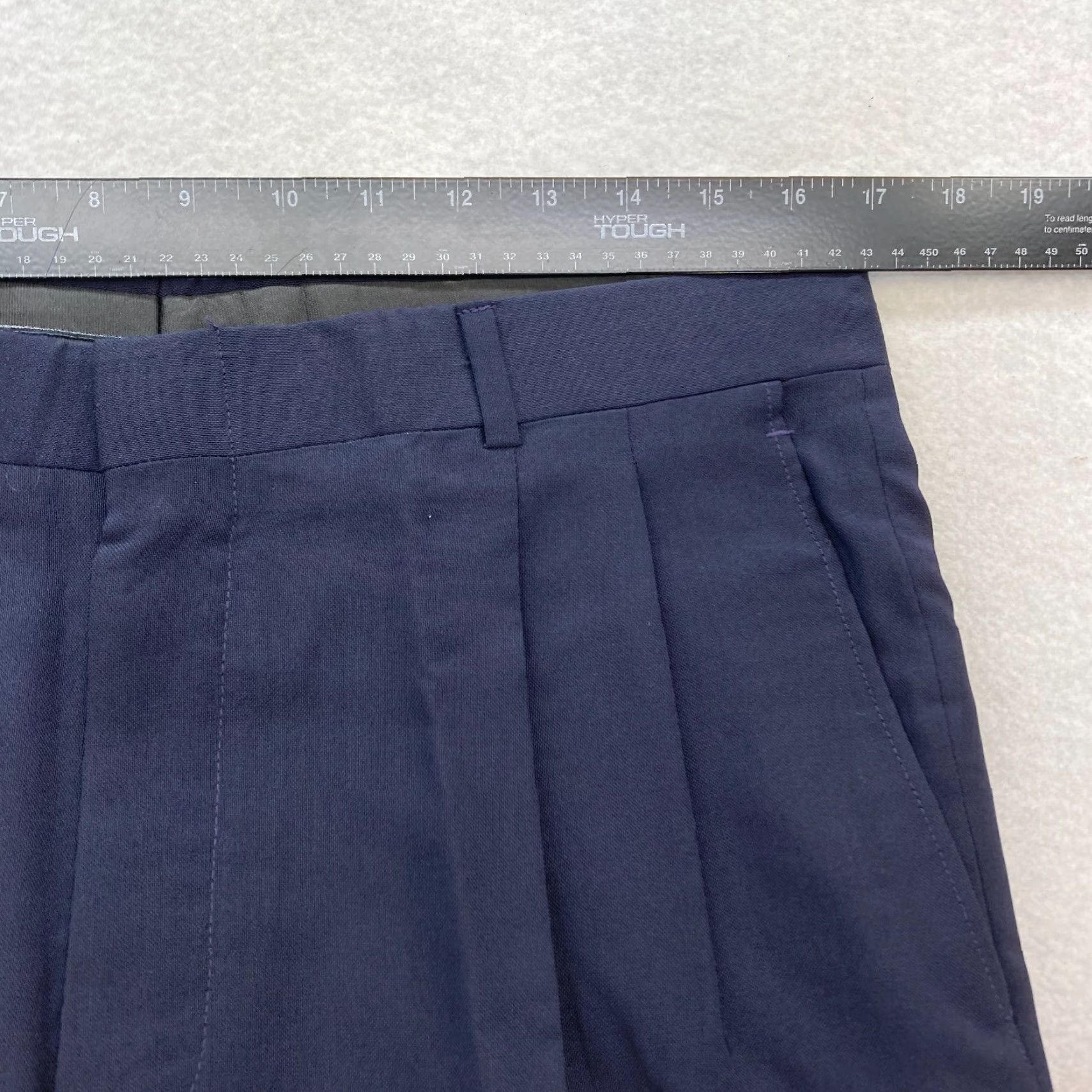 Vintage Vintage Fashionaire McDonalds Work Pants Mens 34 Reg Navy Blue Wool Blend 1989 Size US 34 / EU 50 - 6 Thumbnail