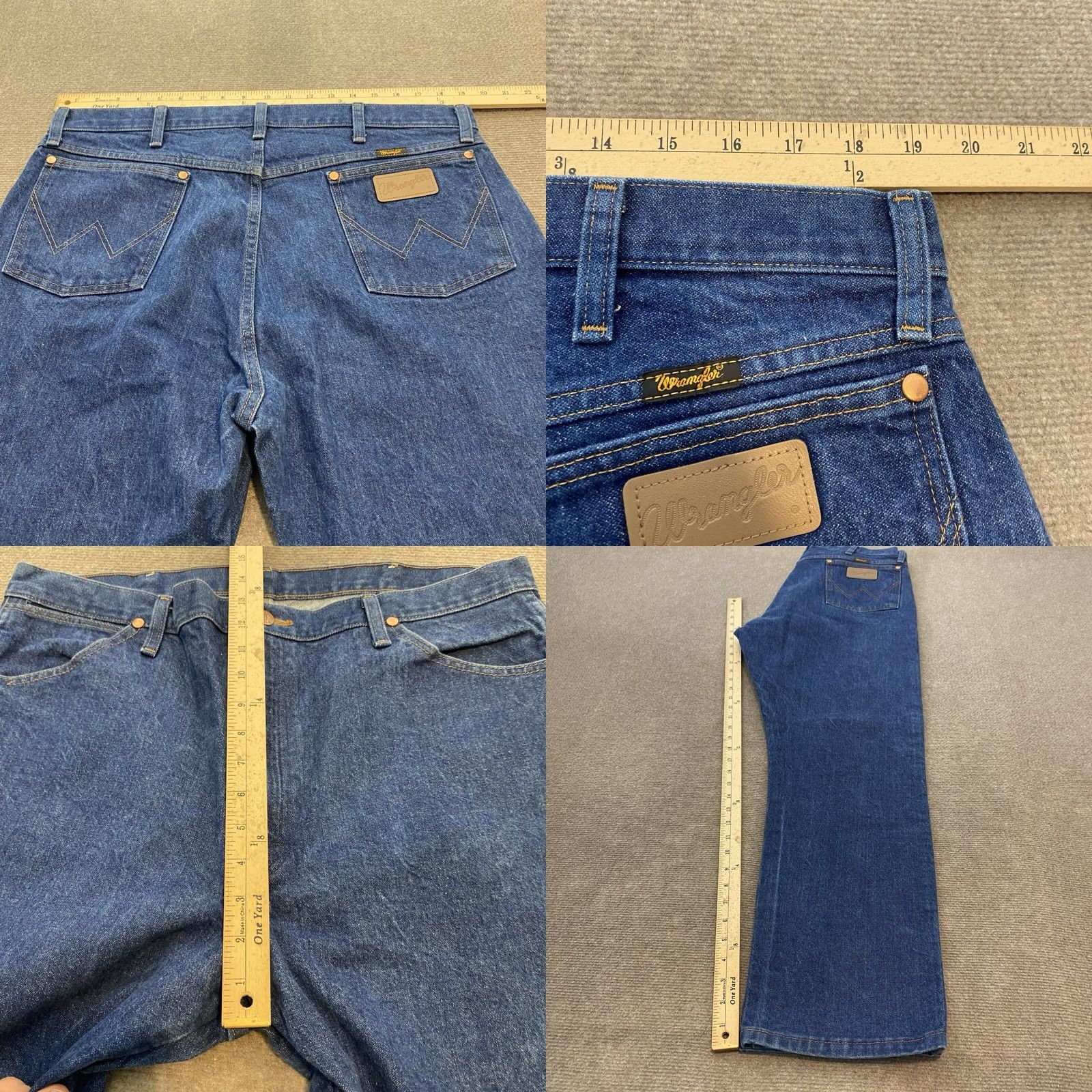 Wrangler VINTAGE Wrangler Jeans Mens 38x30 Blue 13MWZ Cowboy Cut Western Distressed USA Cowboy Hat? Size US 38 / EU 54 - 8 Thumbnail