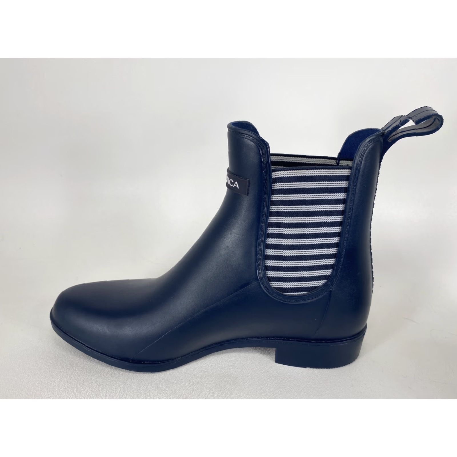 Nautica Nautica Women’s Rain Boot Rubber Size 6 Ankle Chelsea Pull On Blue Rubber Boots City Outdoor Athleisure Modern Womens Boots Size US 6 / IT 36 - 4 Thumbnail
