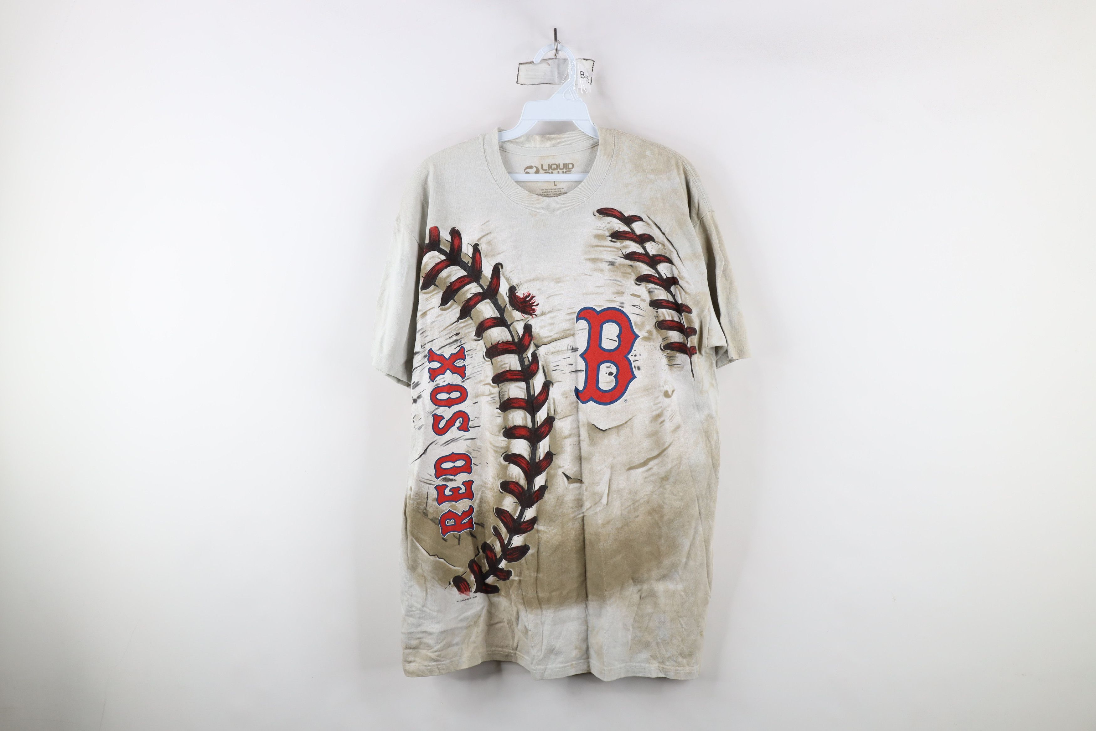 Liquid Blue × Vintage Vintage Y2K Liquid Blue Boston Red Sox Baseball T-Shirt Size US L / EU 52-54 / 3 - 1 Thumbnail