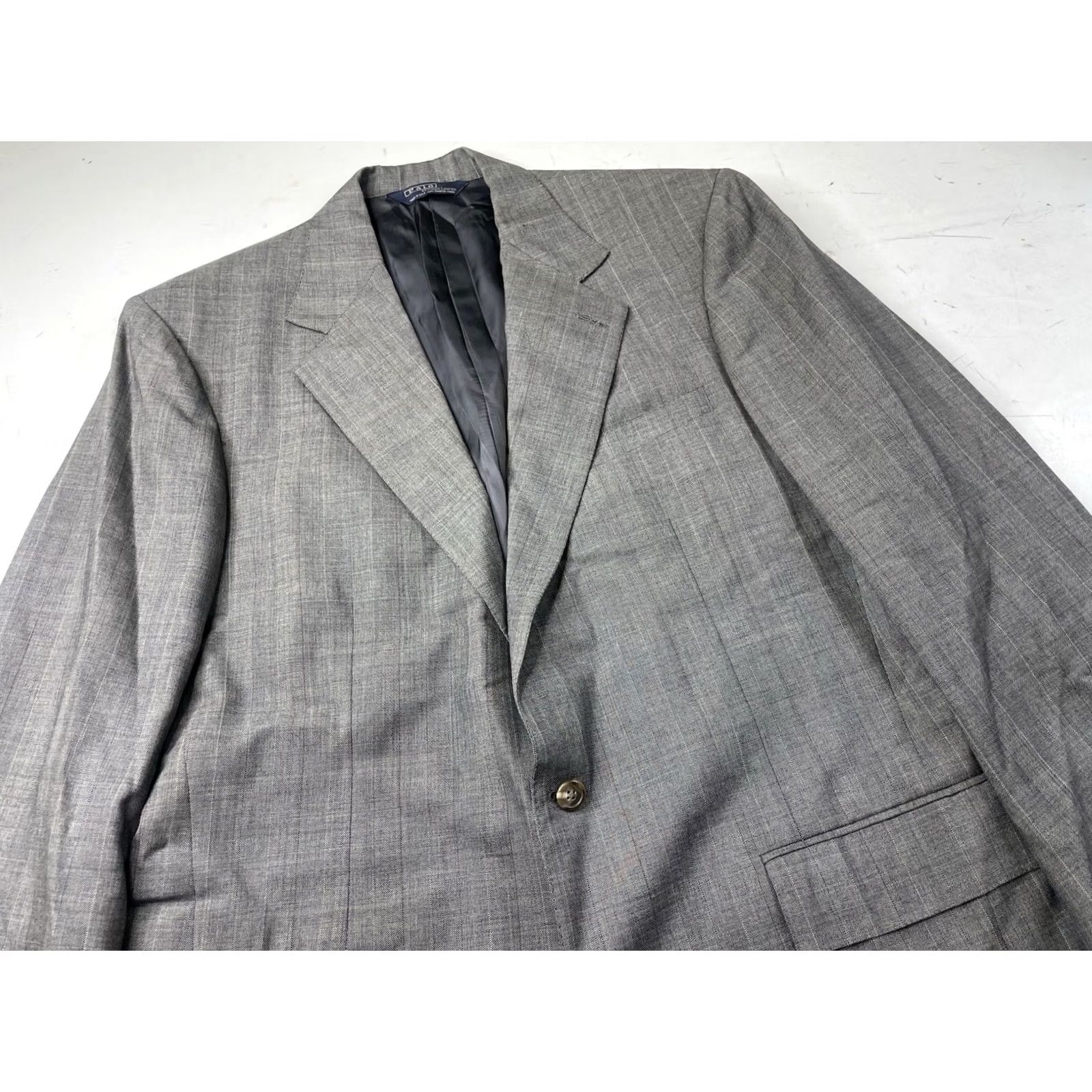 Polo Ralph Lauren VINTAGE Polo Ralph Lauren Men’s Wool Plaid Sport Coat Blazer USA Made 42L Gray 90s Size US XL / EU 56 / 4 - 6 Thumbnail