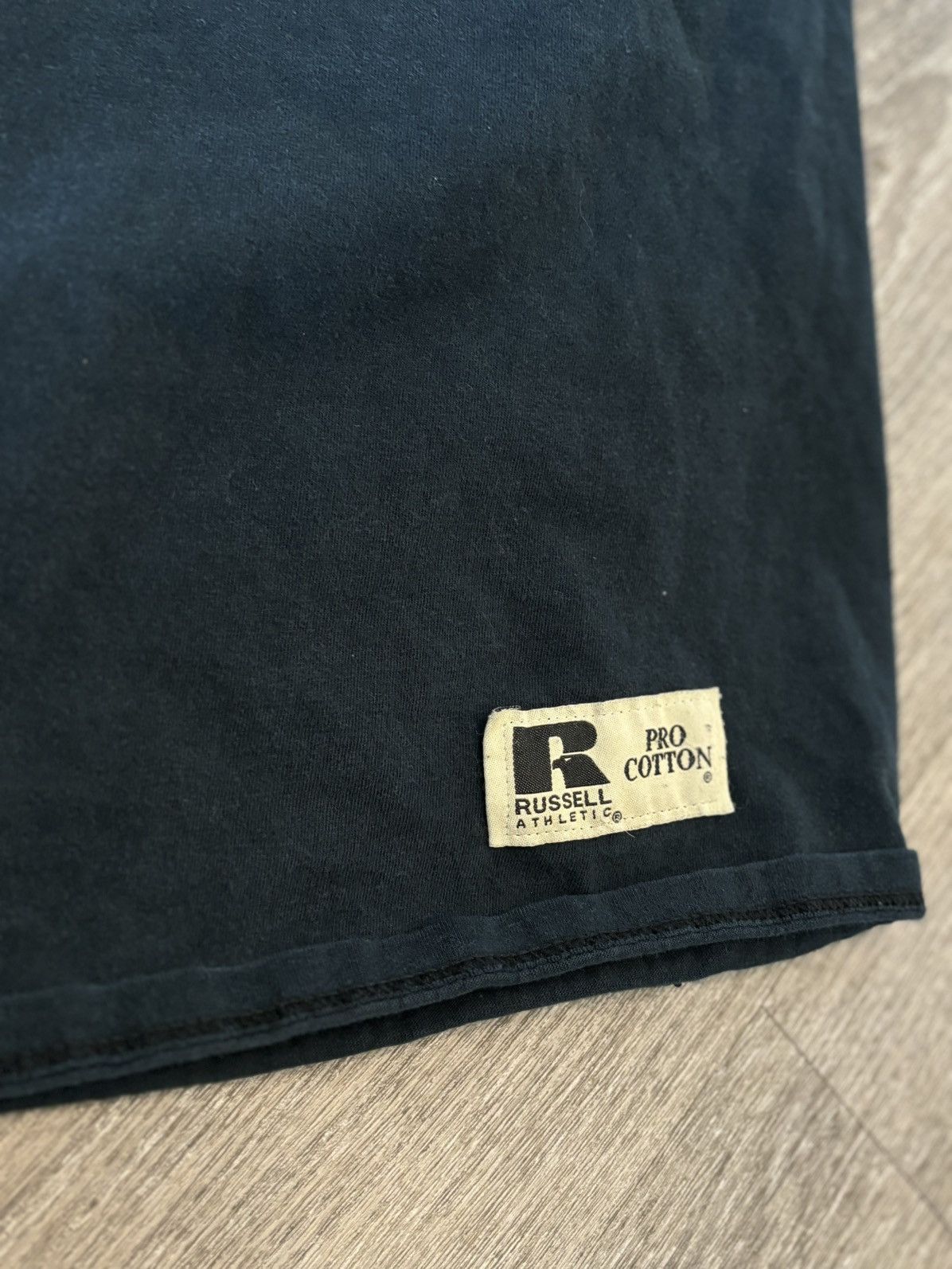 Russell Athletic × Vintage Black Russell Athletic Pocket Tee Size US L / EU 52-54 / 3 - 2 Thumbnail
