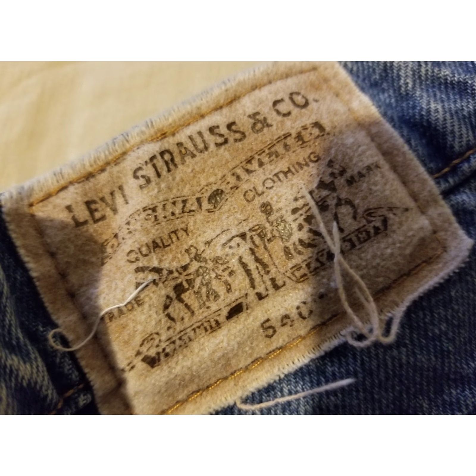 Levi's VINTAGE Levi's 540 Jeans Denim Pants 40x29 38x28 Relaxed Straight 5-Pocket Mens Blue Size US 40 / EU 56 - 5 Thumbnail