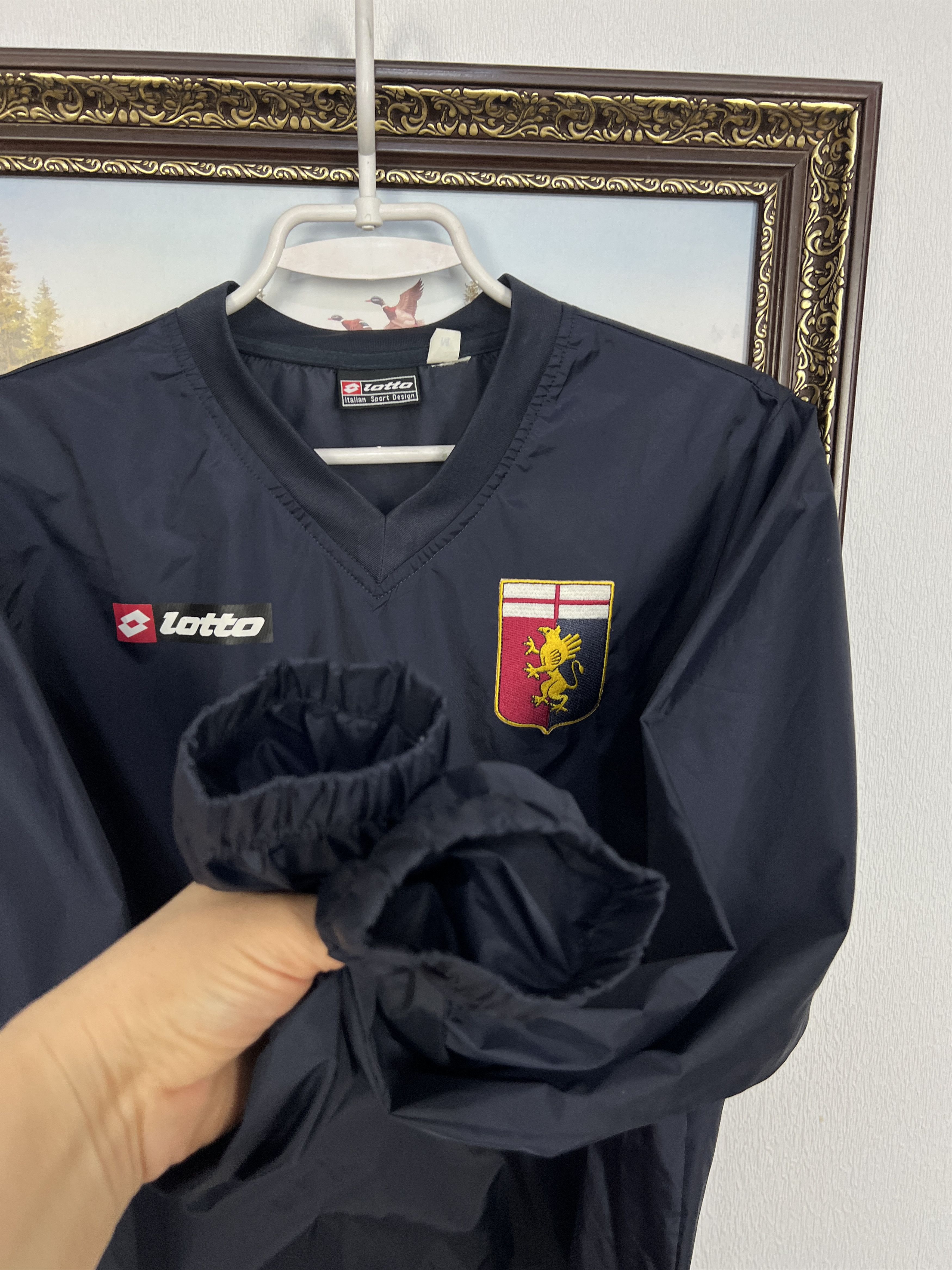 Lotto Sport Genoa Football Jacket Windbreaker Track Top Size Boys M Size US XXS / EU 40 - 5 Thumbnail