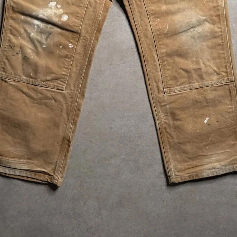 Carhartt Vintage Carhartt Tan Double Knee Pants - 36x30 Size US 36 / EU 52 - 6 Thumbnail