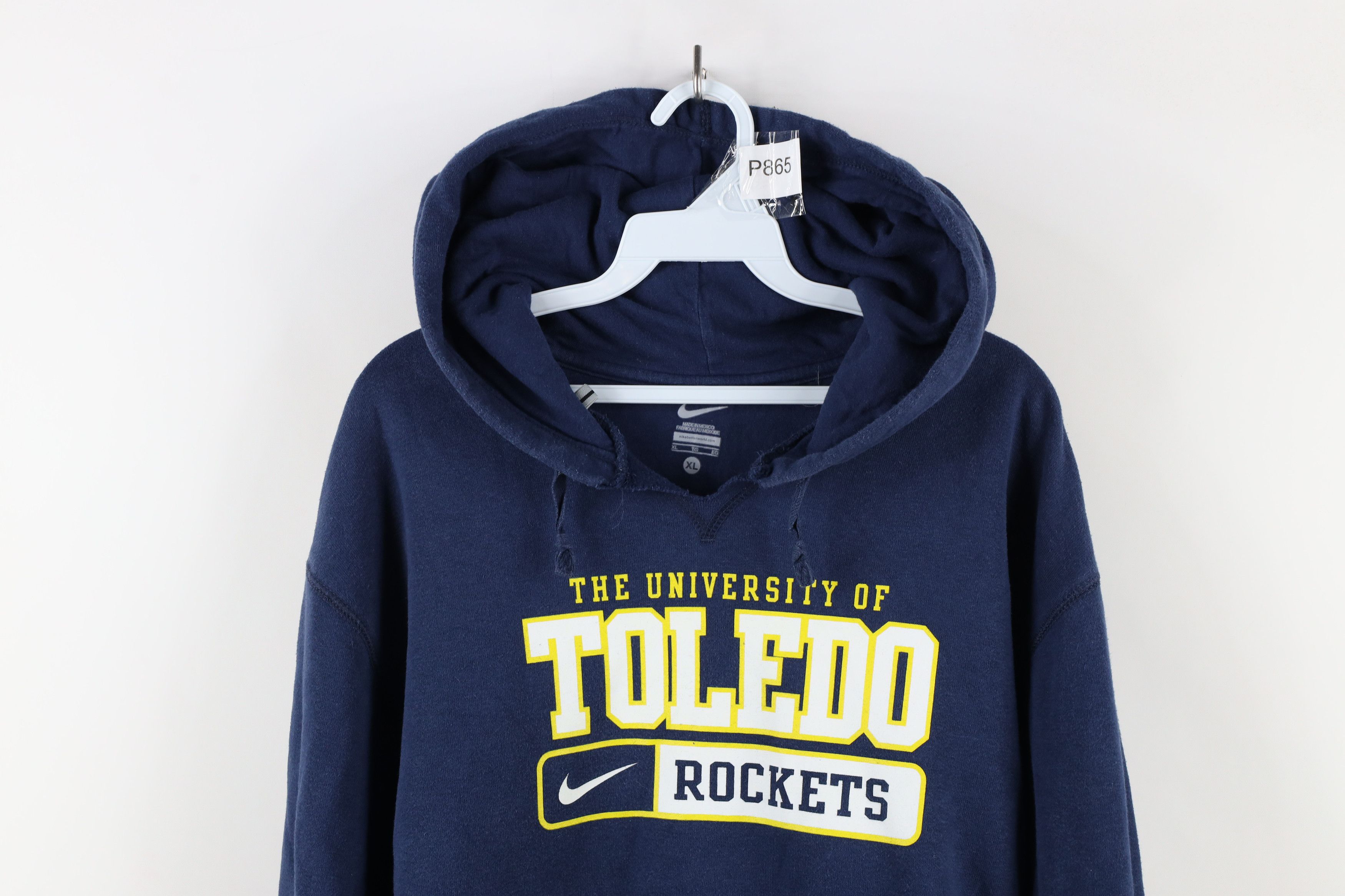 Nike × Vintage Vintage Nike Scott Mini Swoosh University of Toledo Hoodie Size US XL / EU 56 / 4 - 2 Thumbnail