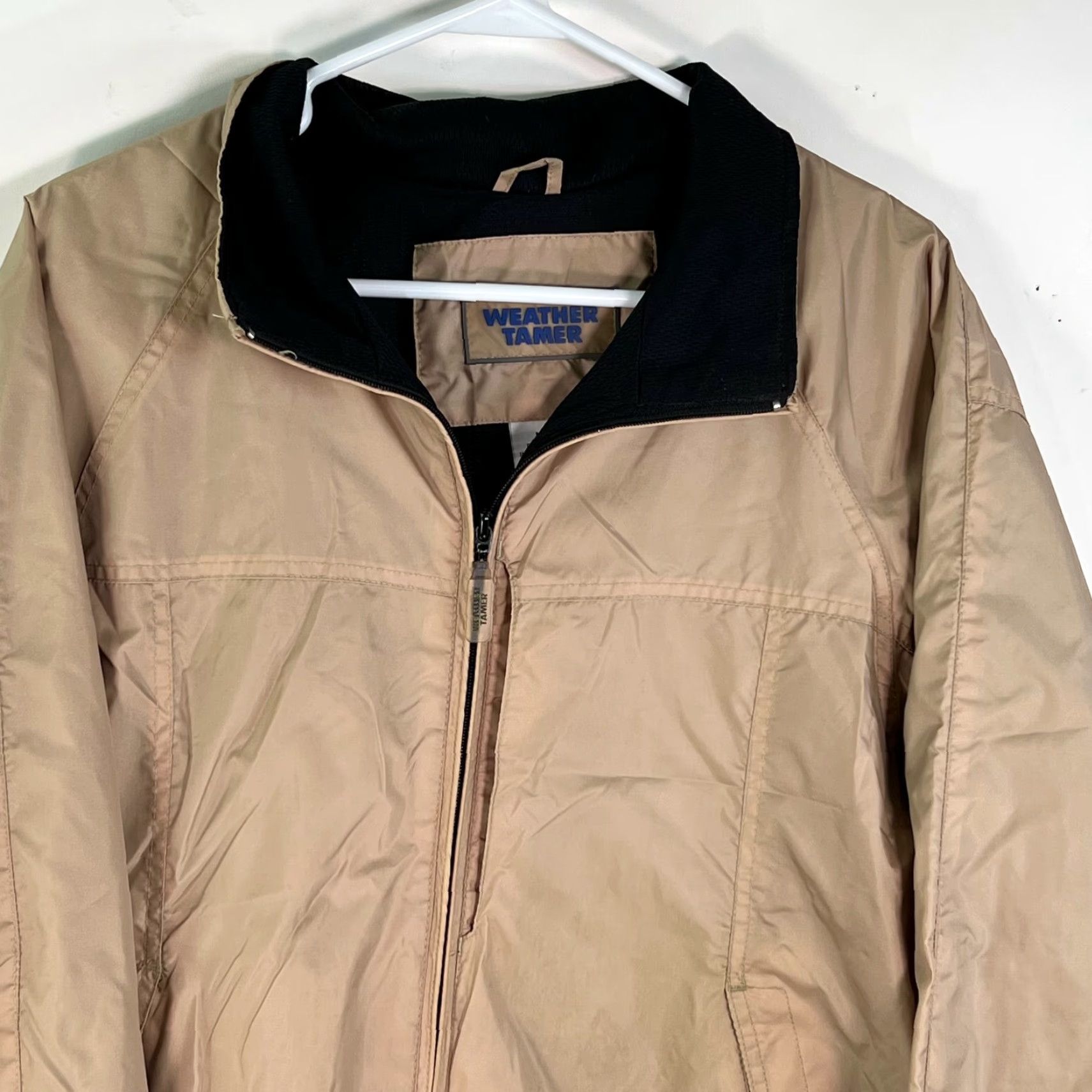 Vintage Weather Tamer Windbreaker Jacket Mens Full Zip Long Sleeve Beige M Casual Classic Size US M / EU 48-50 / 2 - 3 Thumbnail