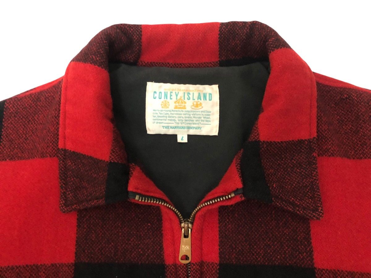 Vintage RARE 🔥 CONEY ISLAND TARTAN PLAID WOOL JACKET DETROIT Size US L / EU 52-54 / 3 - 7 Thumbnail
