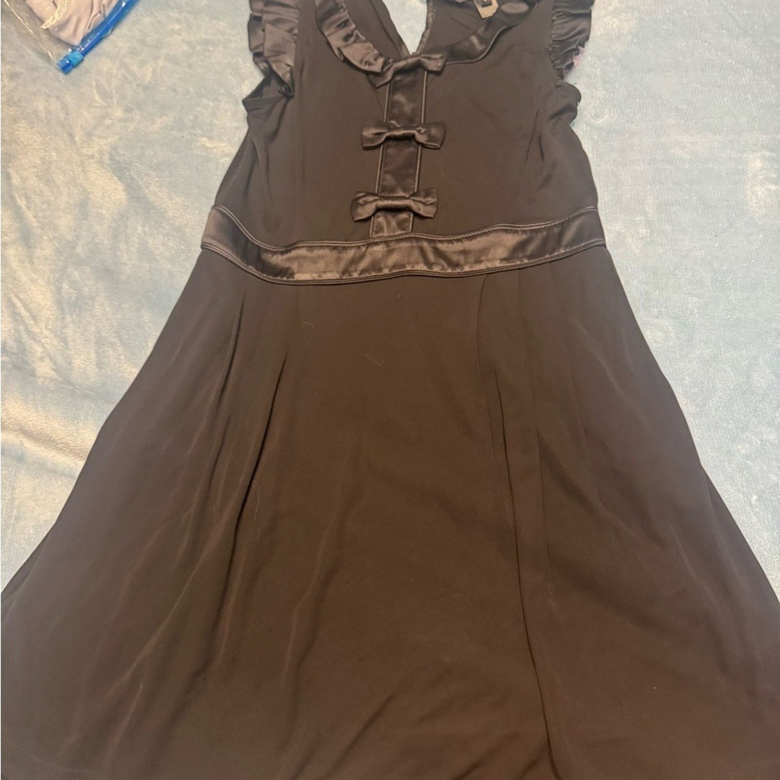 Marc by Marc Jacobs Marc By Marc Jacobs Black Bow Midi Jersey Chic Classy Size L / US 10 / IT 46 - 9 Thumbnail