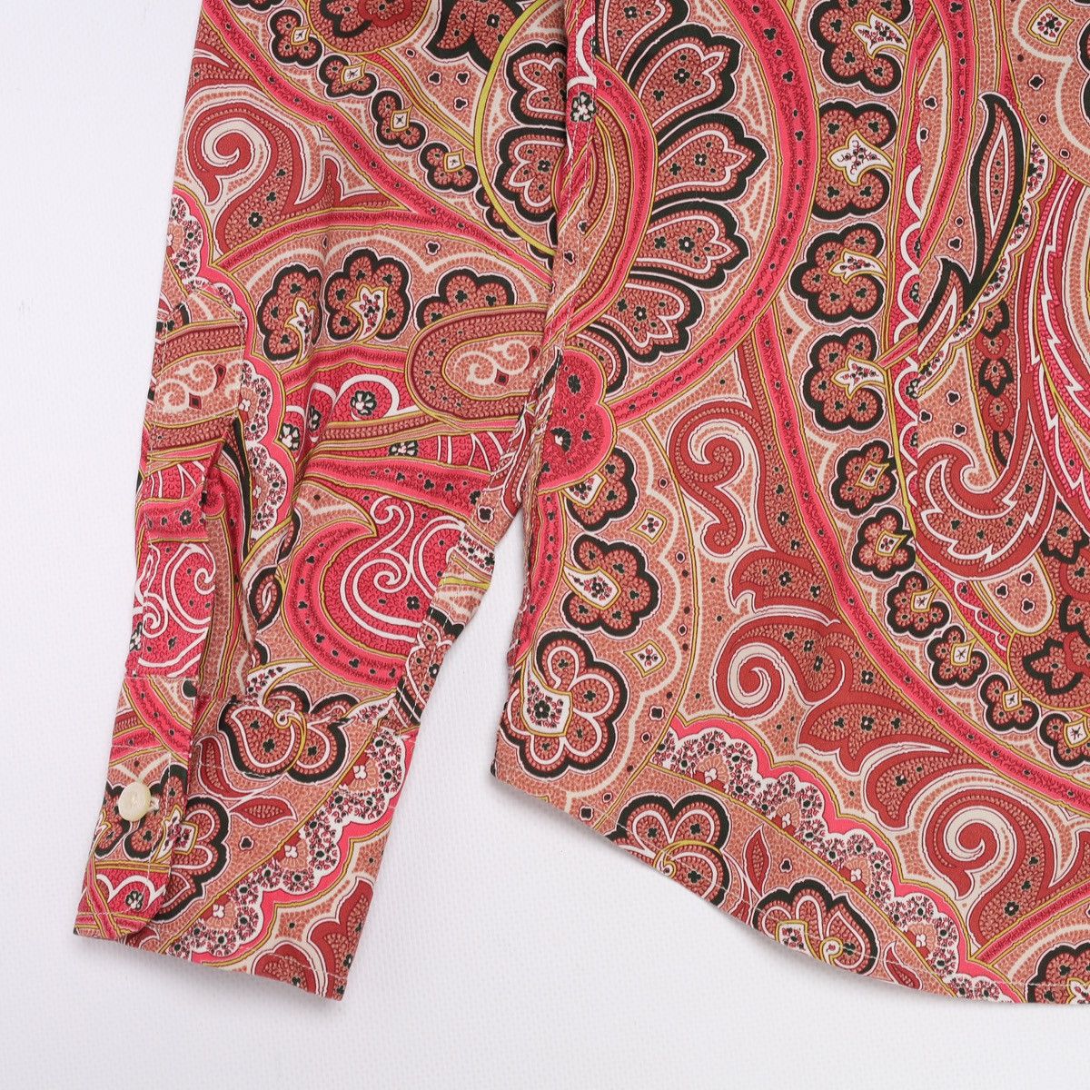 Etro Etro Milano Printed Floral Pattern Shirt Button Red Pink Size S / US 4 / IT 40 - 11 Thumbnail
