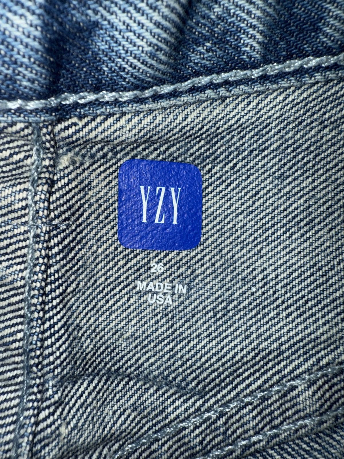 Balenciaga × Gap × Yeezy Yeezy Gap Balenciaga 45A 5 Pocket Denim Blue Size 26 Size US 26 / EU 42 - 4 Thumbnail