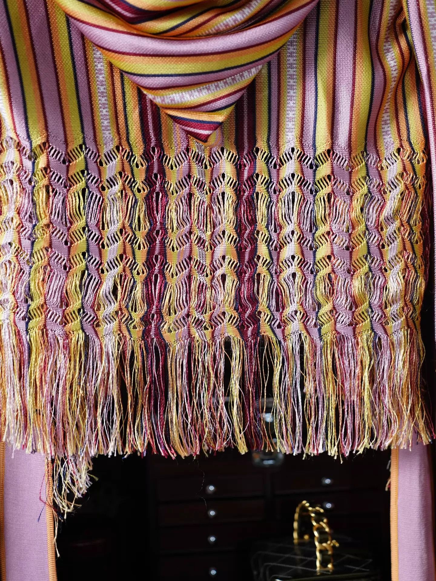 Dior Dior by John Galliano 2002 Striped Tassel Top fr42 Size M / US 6-8 / IT 42-44 - 4 Thumbnail
