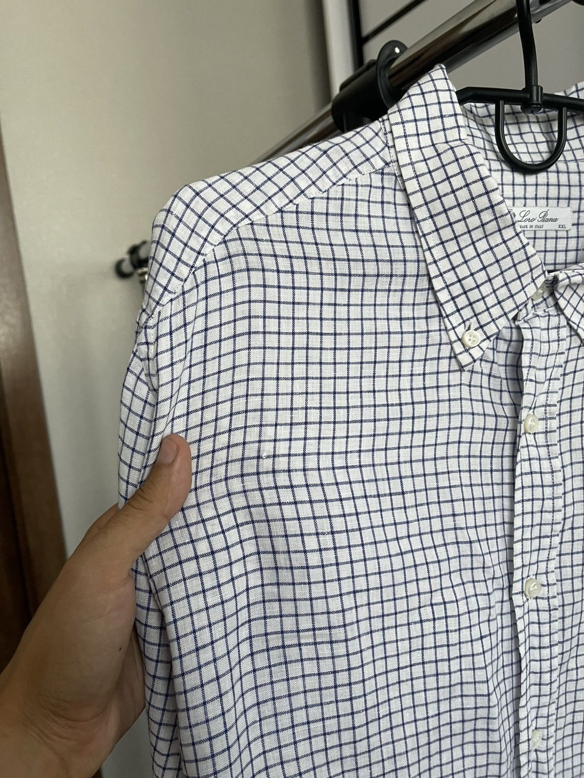 Loro Piana Loro Piana Italy Linen Shirt Button Up Size US XXL / EU 58 / 5 - 13 Thumbnail