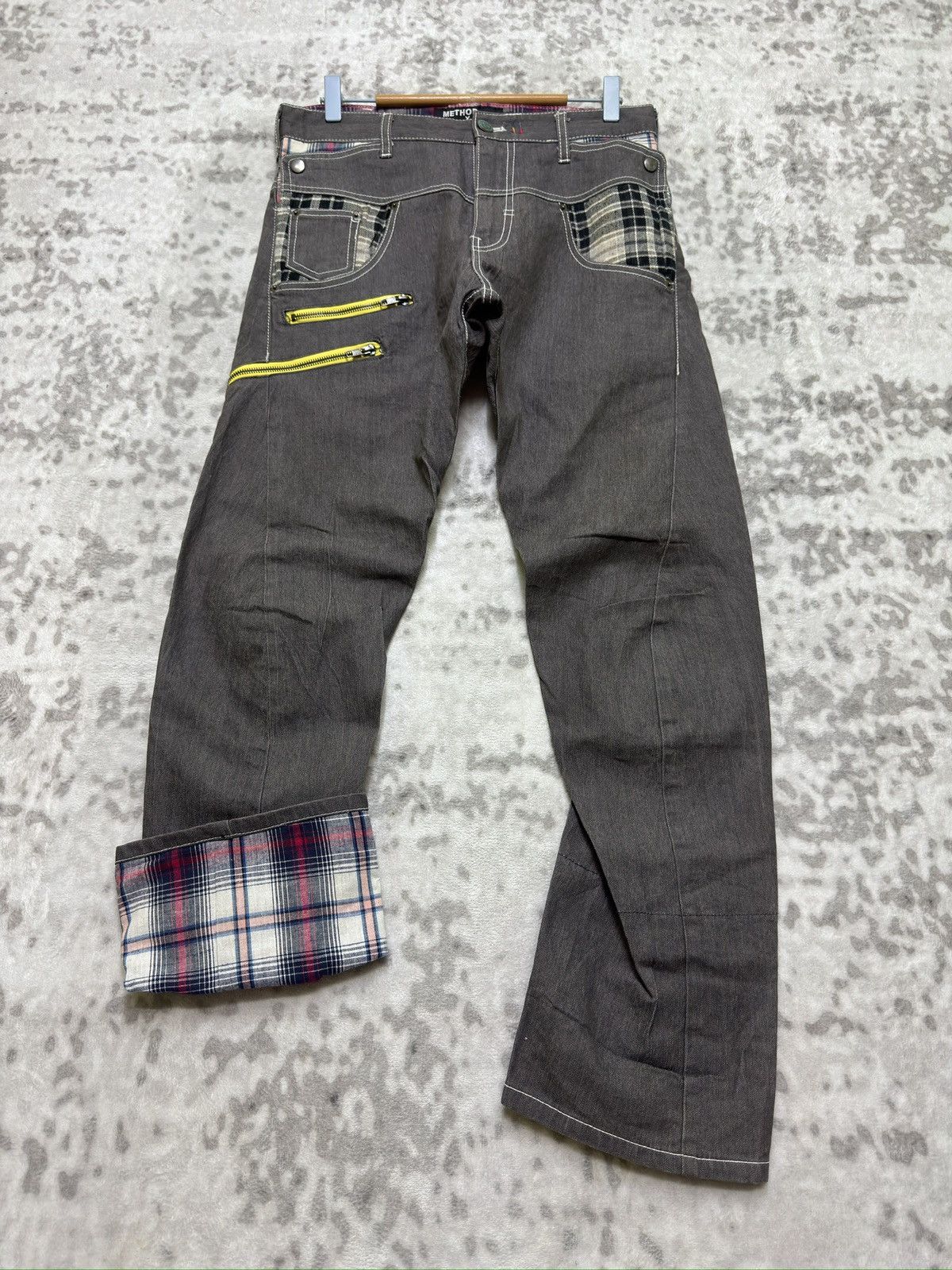 Vintage Vintage METHOD X UPSTART Curve Leg Casual Pants Size US 31 - 1 Thumbnail