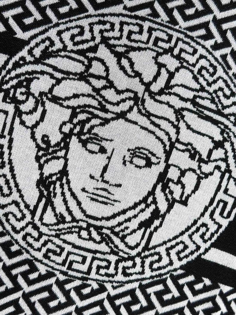 Versace Versace Black and white color-blocked Medusa crewneck card Size US L / EU 52-54 / 3 - 5 Thumbnail