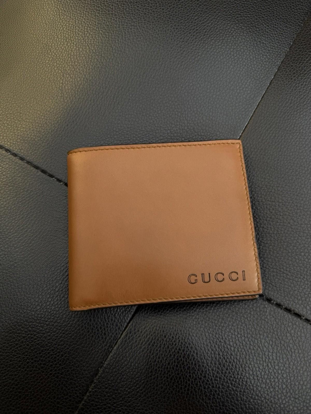 Gucci GUCCI Bifold Wallet Leather Authentic Box $595 Retail Brown Size ONE SIZE - 3 Thumbnail
