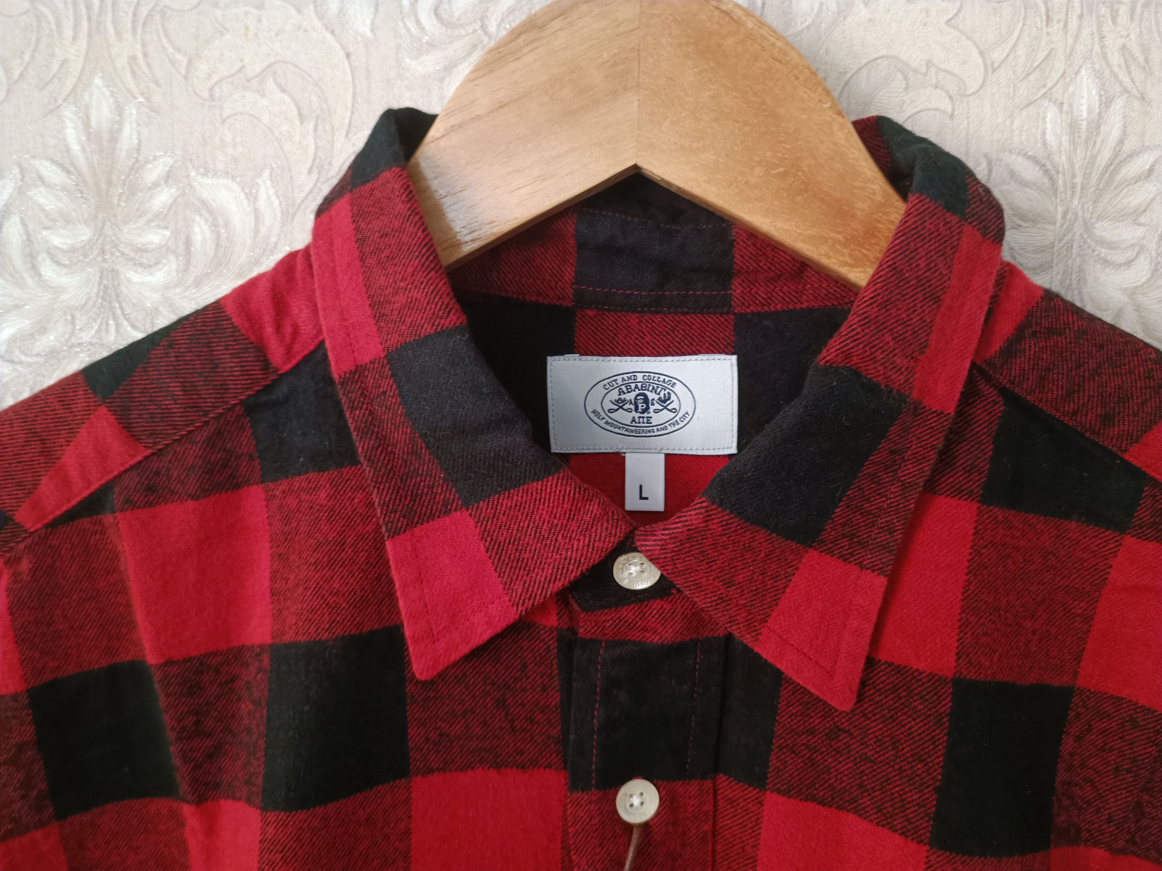 Bape ♦️Bape Block Check Flannel Shirt Size US L / EU 52-54 / 3 - 4 Thumbnail