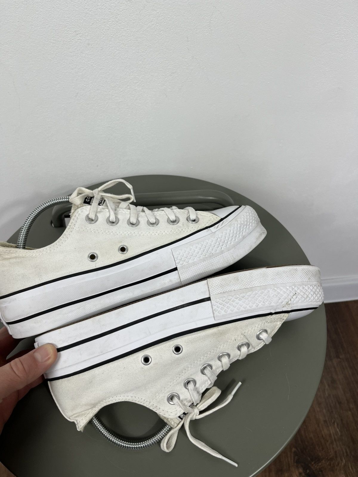 Converse Converse Platform Canvas Sneakers White High Sole 38 US 7.5 Size US 7.5 / IT 37.5 - 5 Thumbnail