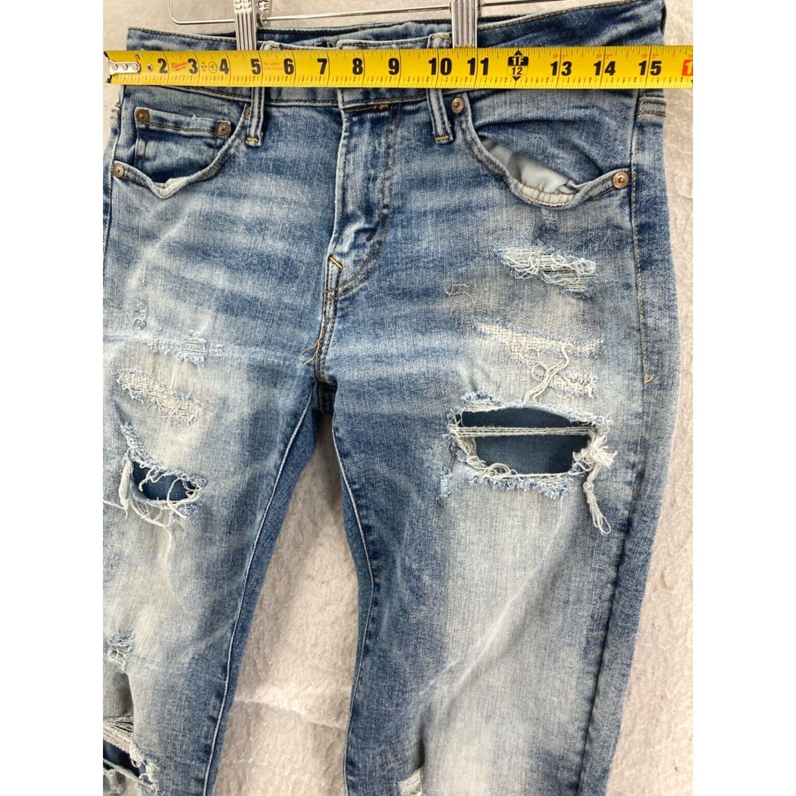 American Eagle Outfitters American Eagle Next Level Mens 30x32 Airflex Distressed Jeans Size US 30 / EU 46 - 2 Thumbnail