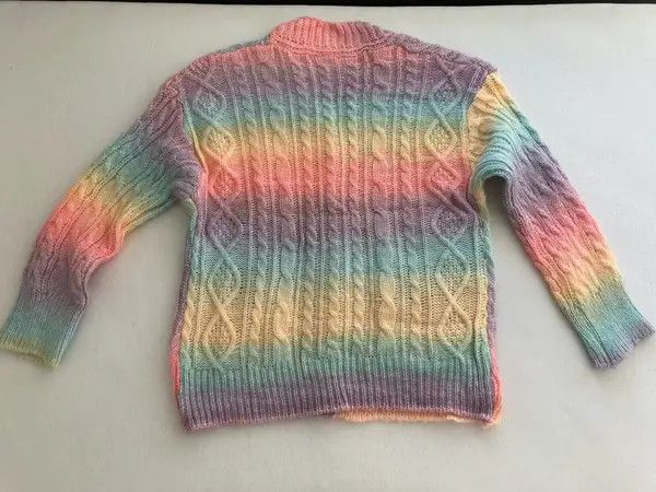 Other Long Sleeve Shirts Women Rainbow Striped Size ONE SIZE - 4 Thumbnail