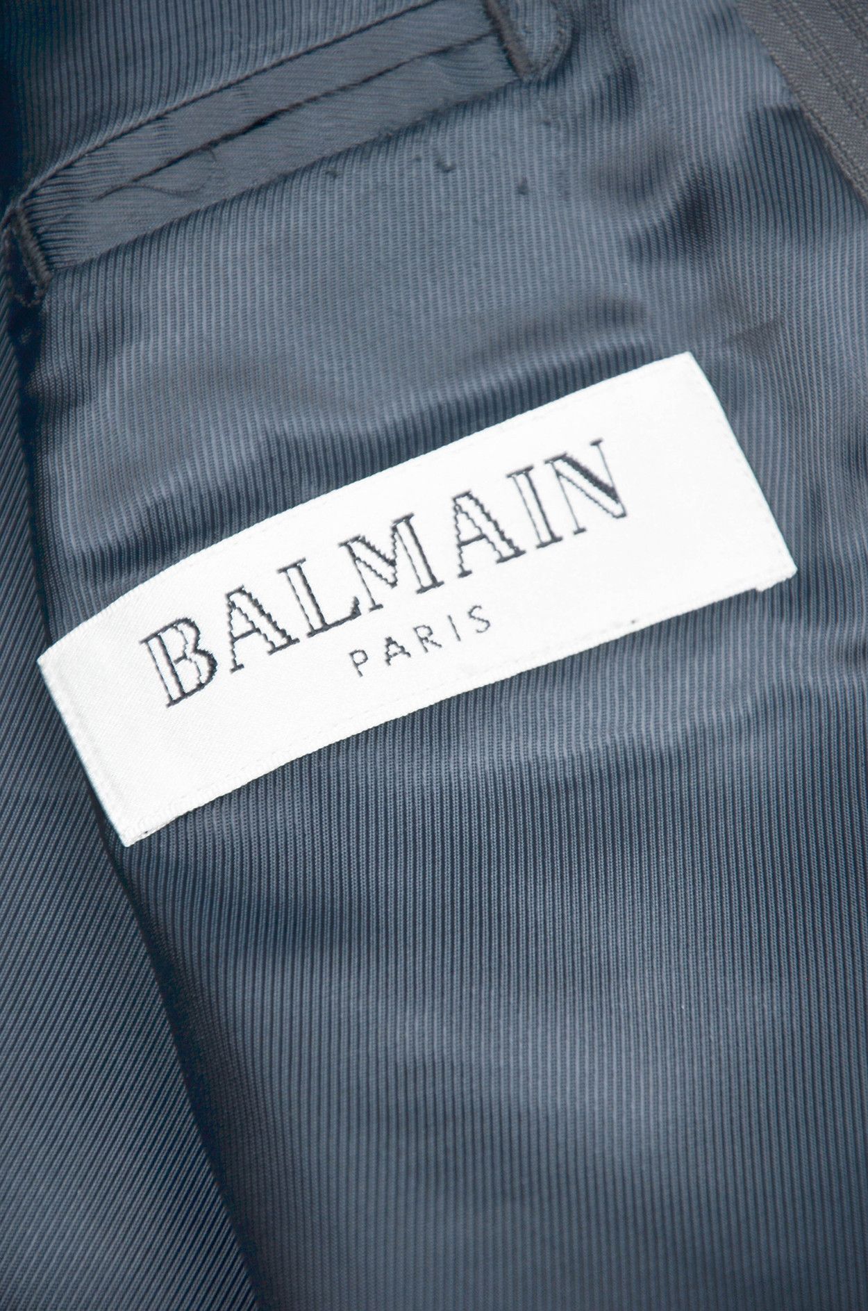 Balmain Balmain Paris Classic Blazer – Gray Pinstripe – Size 48R Size 48R - 9 Thumbnail