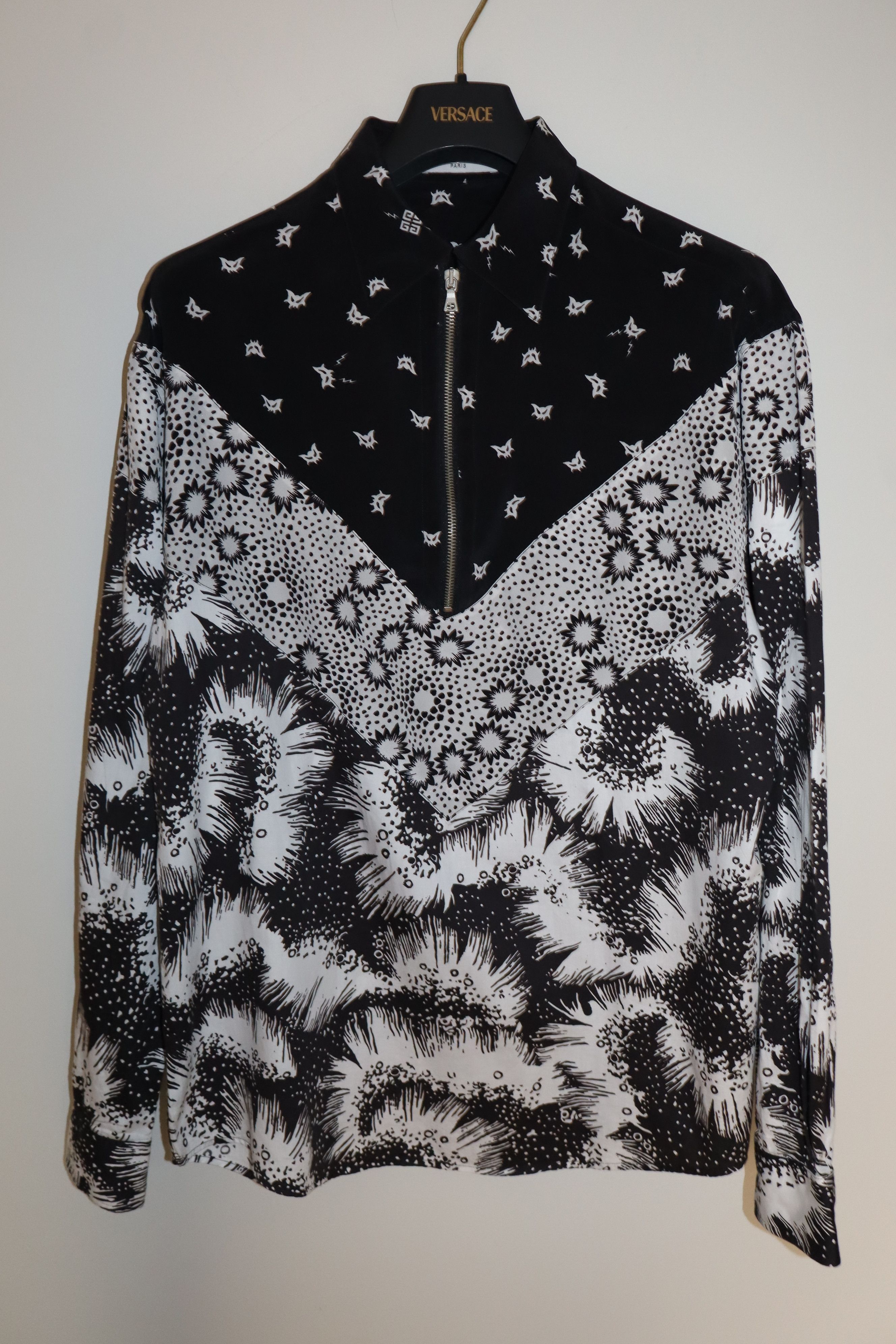 Givenchy Givenchy printed silk and cotton zip shirt Size US S / EU 44-46 / 1 - 1 Thumbnail