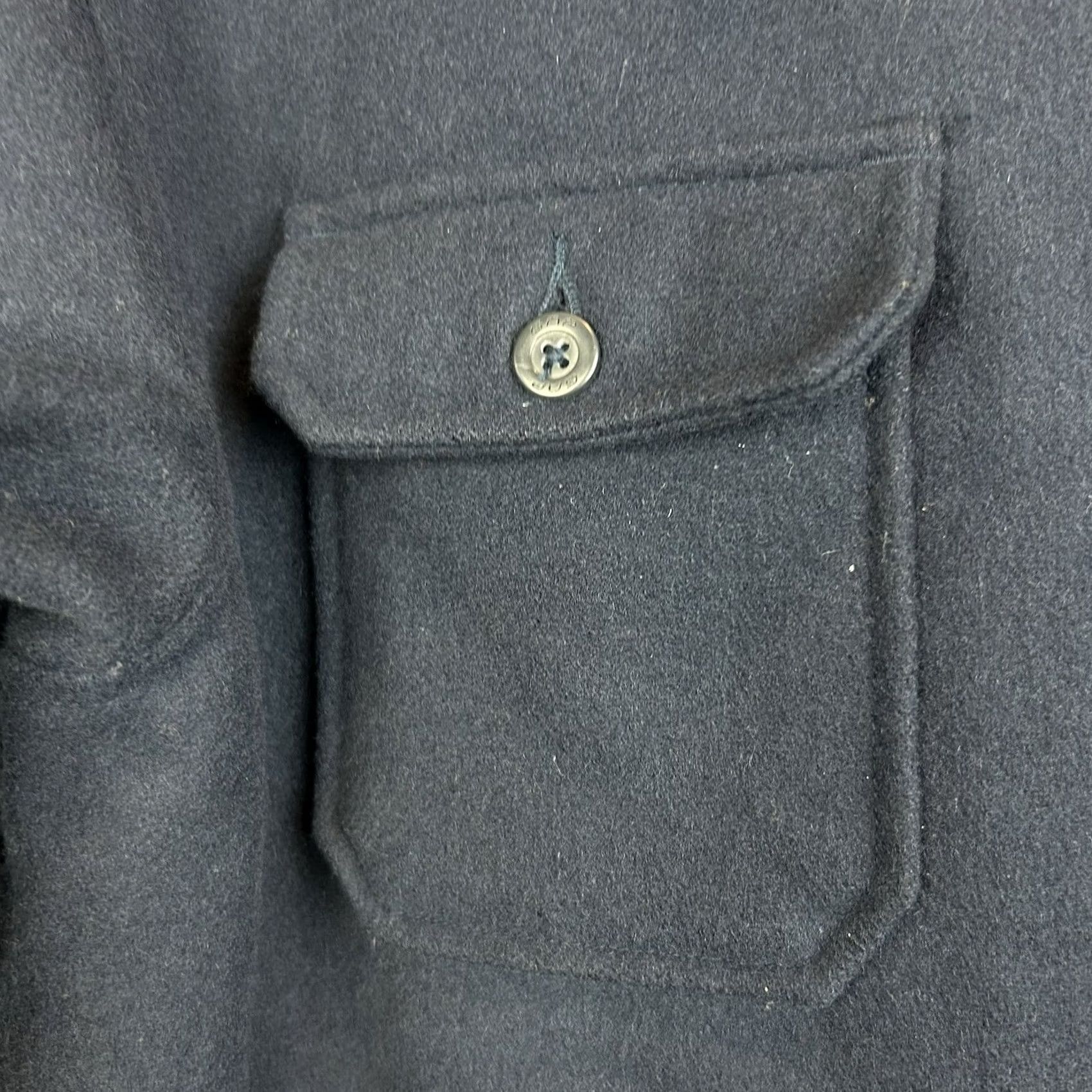 Gap Gap Jacket Womens M Wool Sherpa Lined Button Blue Heavy Chore Barn Read Size M / US 6-8 / IT 42-44 - 6 Thumbnail