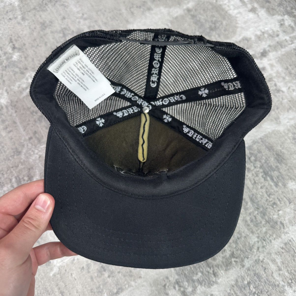 Chrome Hearts Cemetery cross patch trucker hat Size ONE SIZE - 8 Thumbnail